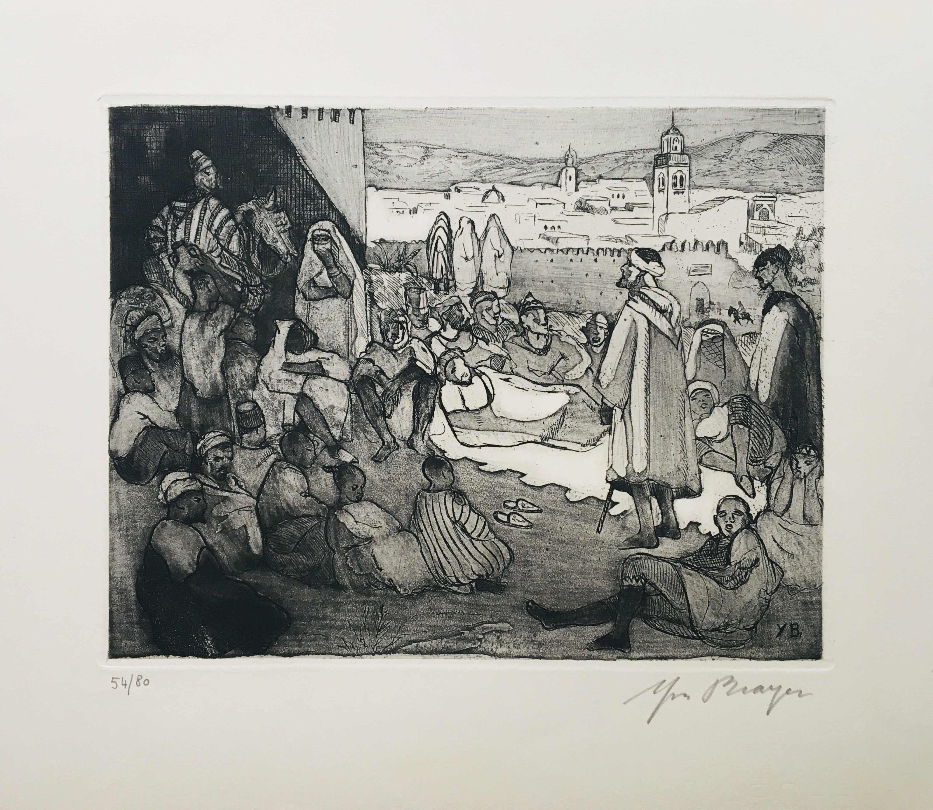 Yves Brayer, Le conteur arabe, Fez Yves Brayer, Le conteur arabe, Fez