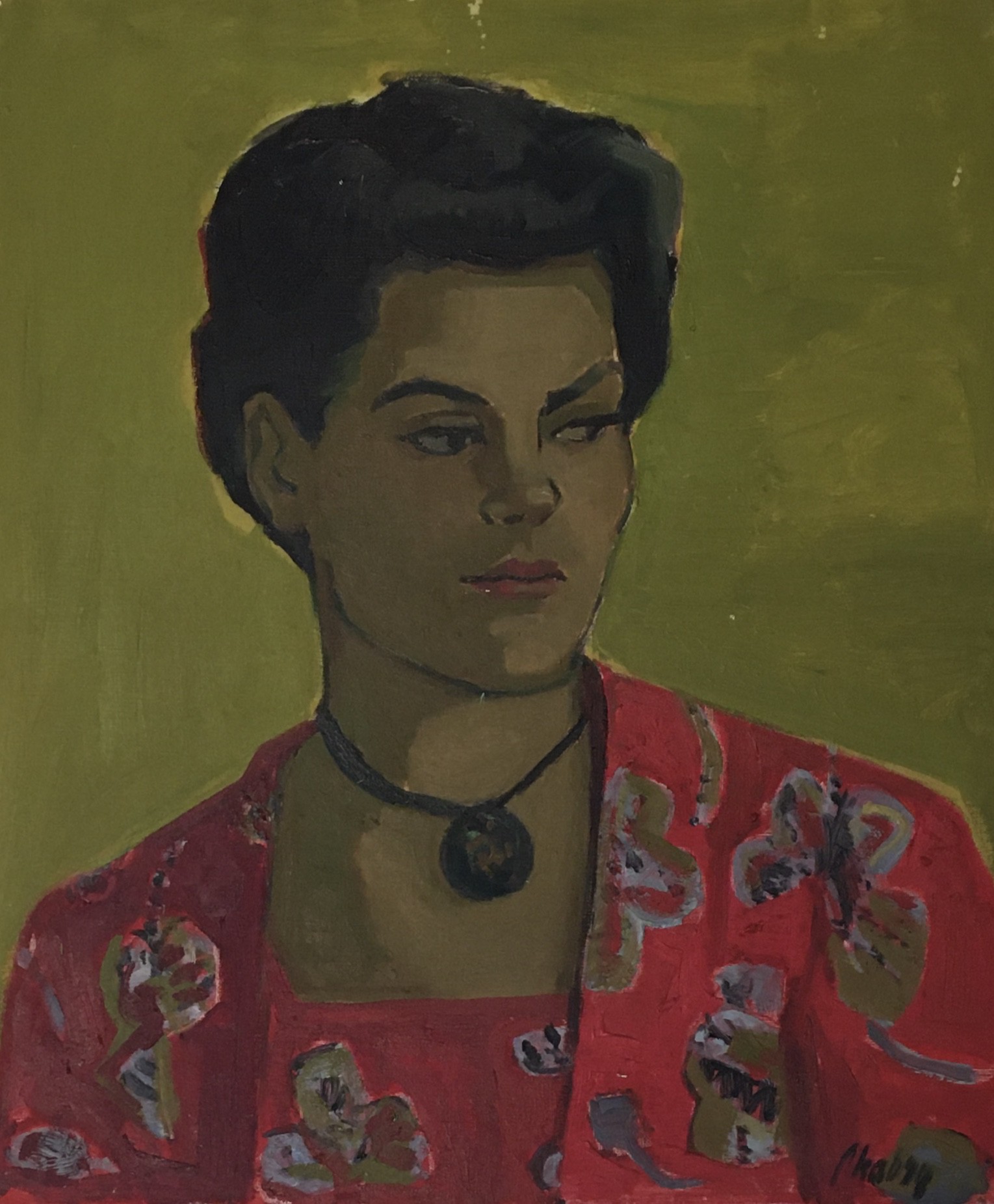 Frank Chabry, Jeune femme au médaillon Frank Chabry, Jeune femme au médaillon