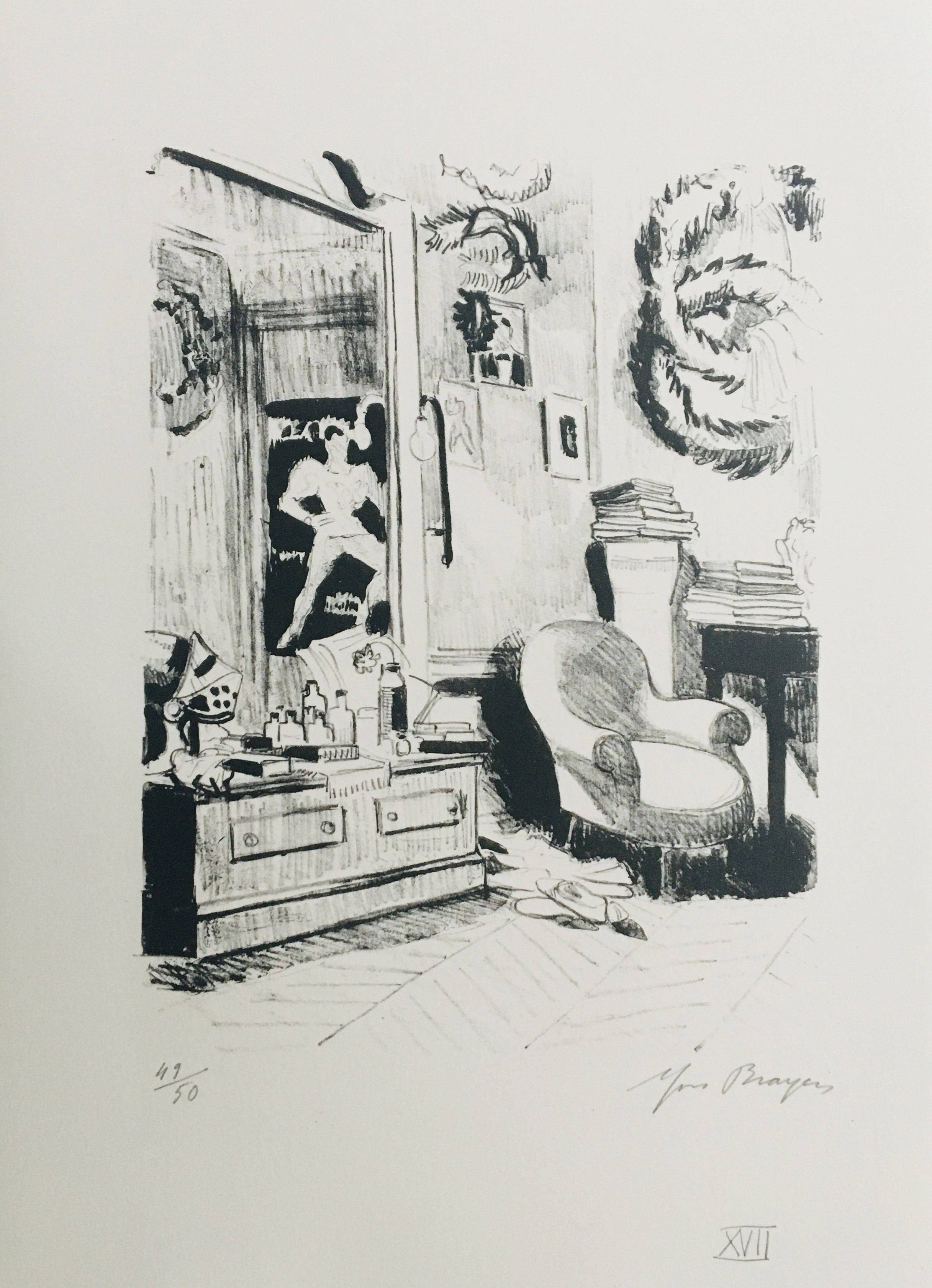 Yves Brayer, la loge de Serge Lifar Yves Brayer, la loge de Serge Lifar