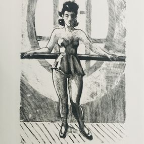 Yves Brayer, Danseuse appuyée à la barre Yves Brayer, Danseuse appuyée à la barre