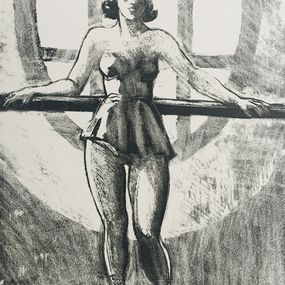 Yves Brayer, Danseuse appuyée à la barre Yves Brayer, Danseuse appuyée à la barre