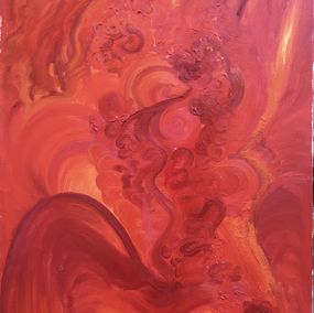 Painting, Red Kiss, Olha Kizub