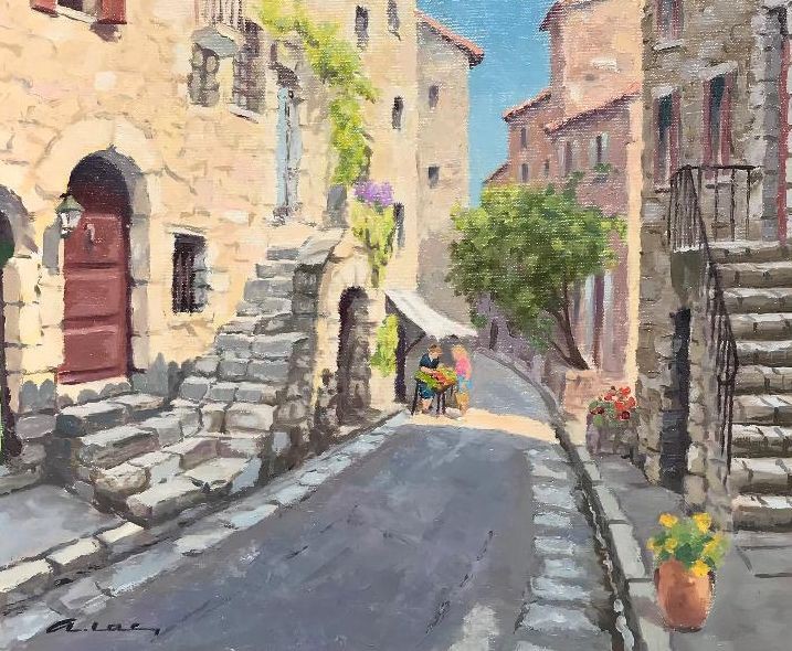 André Lac, Vieille Rue de Tourettes sur Loup André Lac, Vieille Rue de Tourettes sur Loup