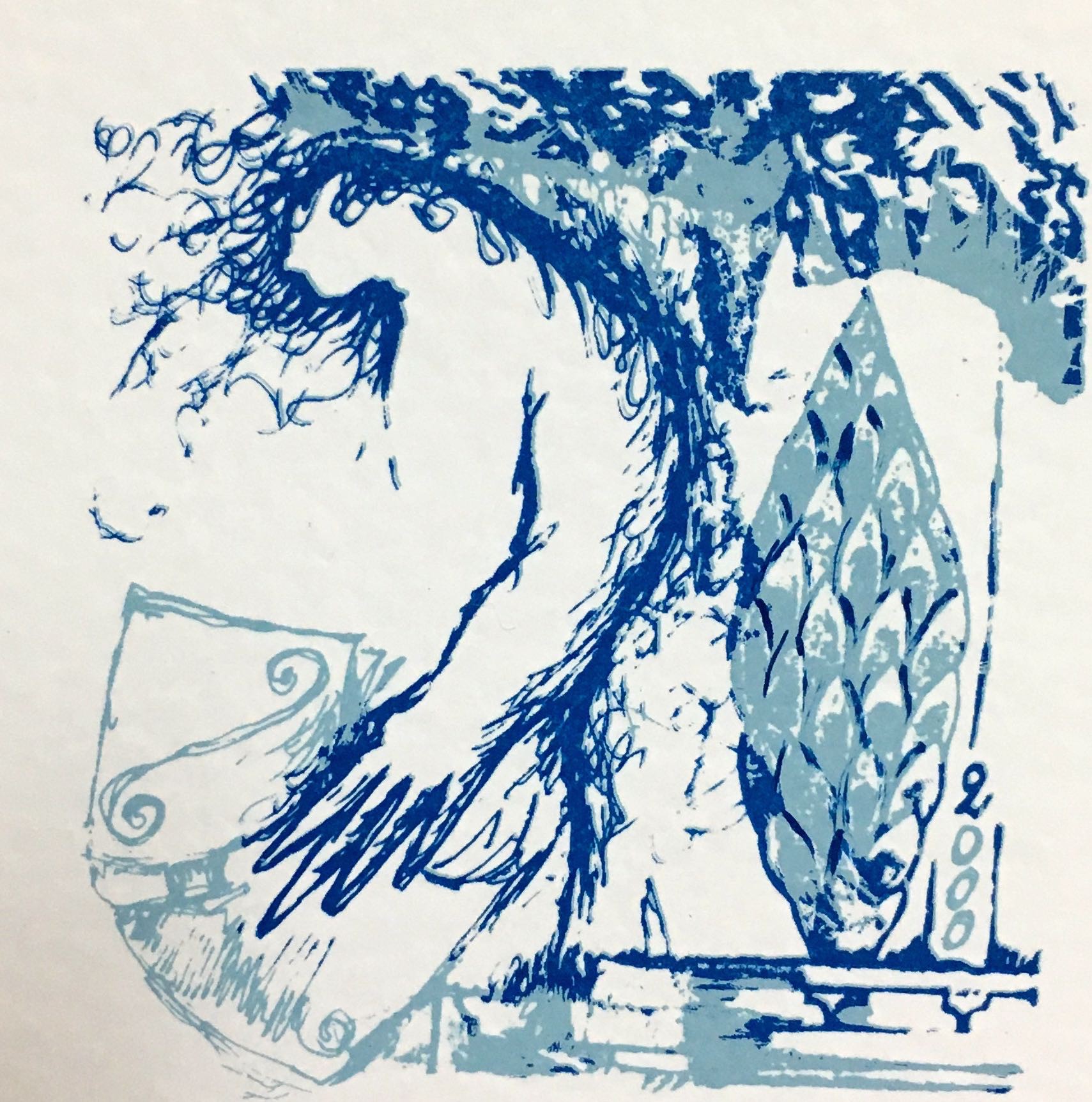 Nourredine Fathy, Portrait en Bleu Blue Portrait Nourredine Fathy, Portrait en Bleu Blue Portrait