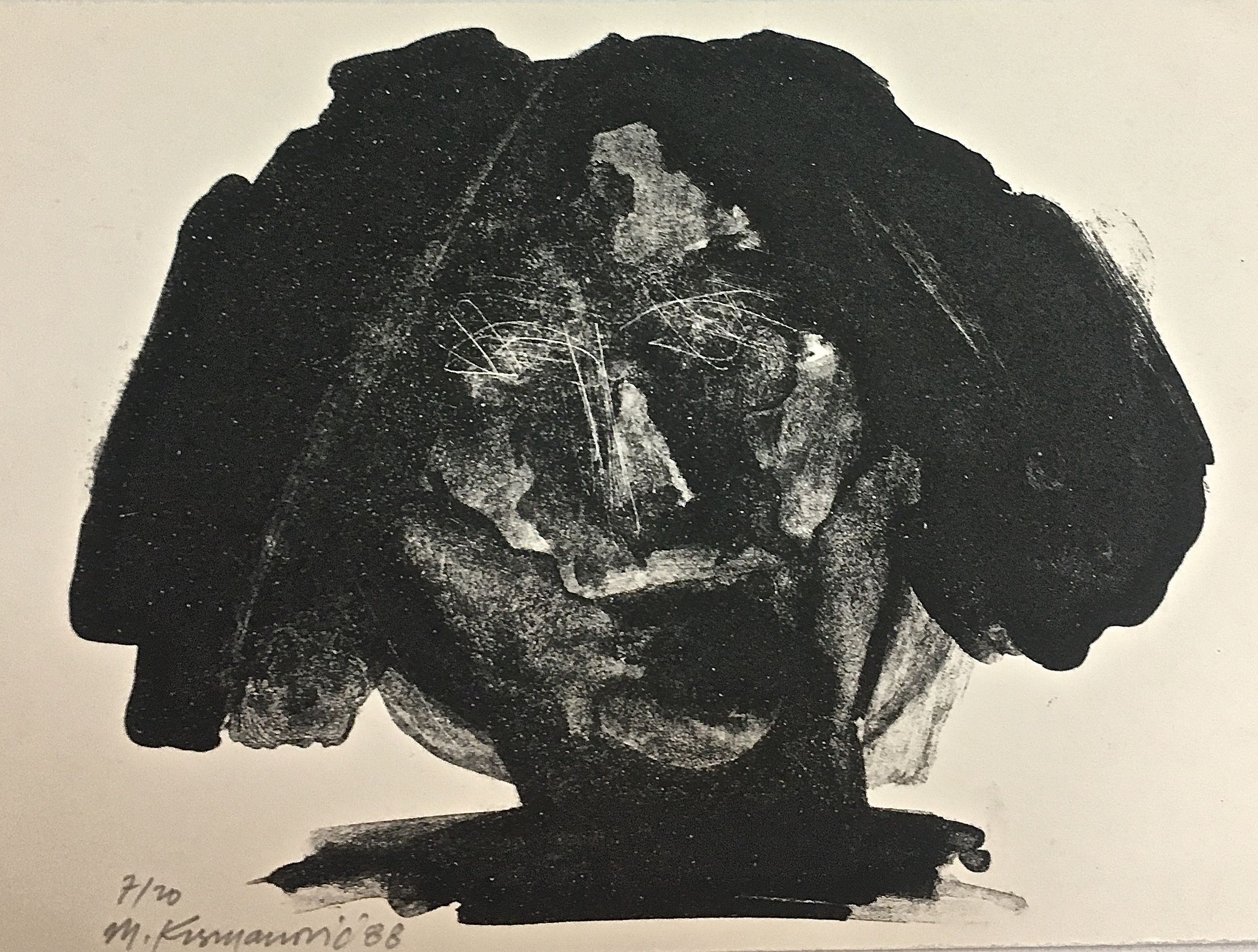 Marko Krsmanovic, Portrait de la femme en noir1988 Woman in Black Marko Krsmanovic, Portrait de la femme en noir1988 Woman in Black