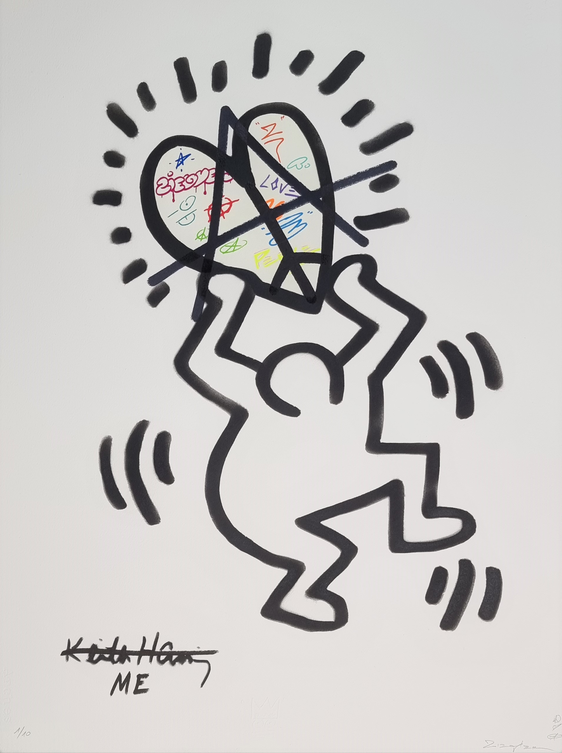 Ziegler T, My kid just ruined my Keith Haring II (Glow in the dark) Ziegler T, My kid just ruined my Keith Haring II (Glow in the dark)