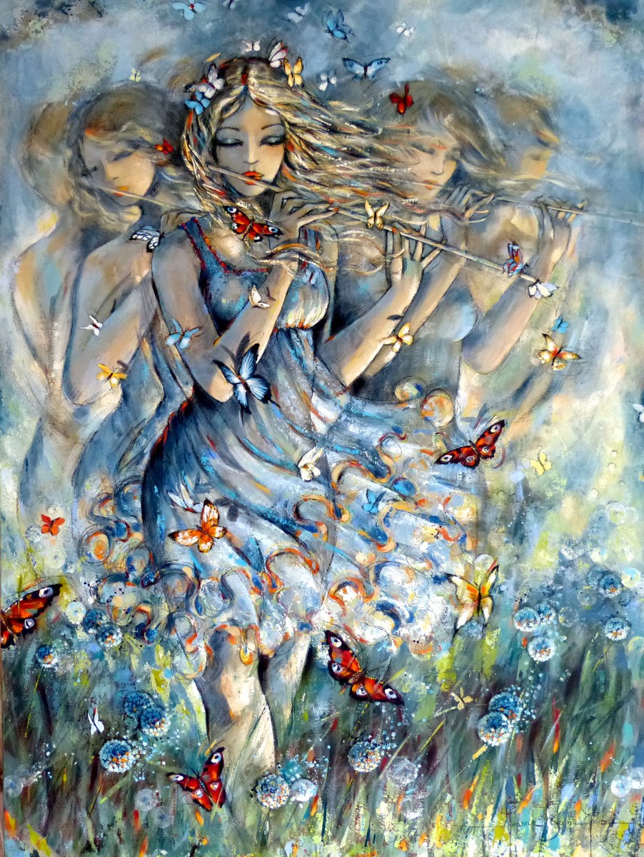 ▷ Le souffle des rêves par Jeanne Saint-Chéron, 2021, Peinture
