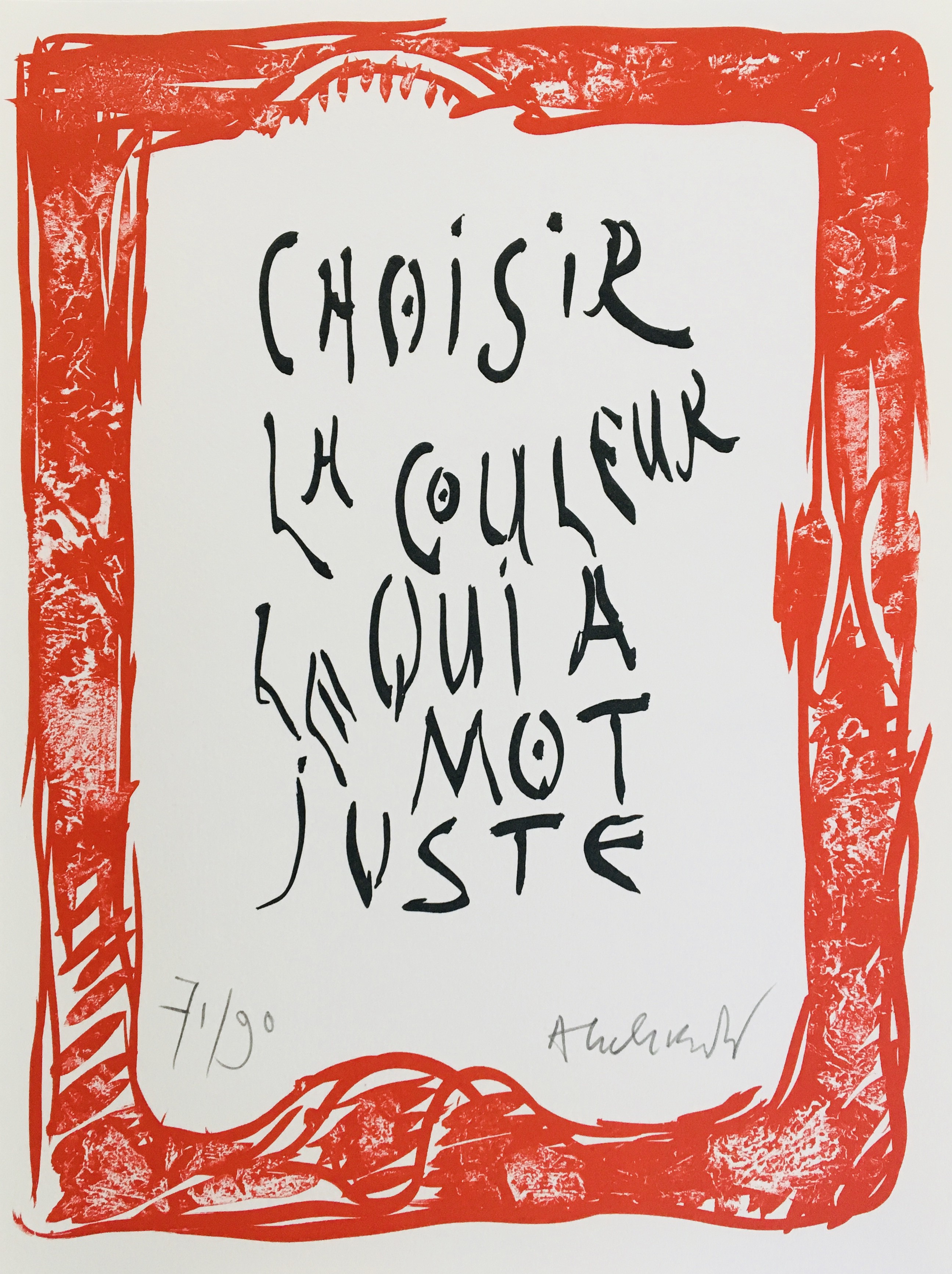 Pierre Alechinsky, Mots I Pierre Alechinsky, Mots I