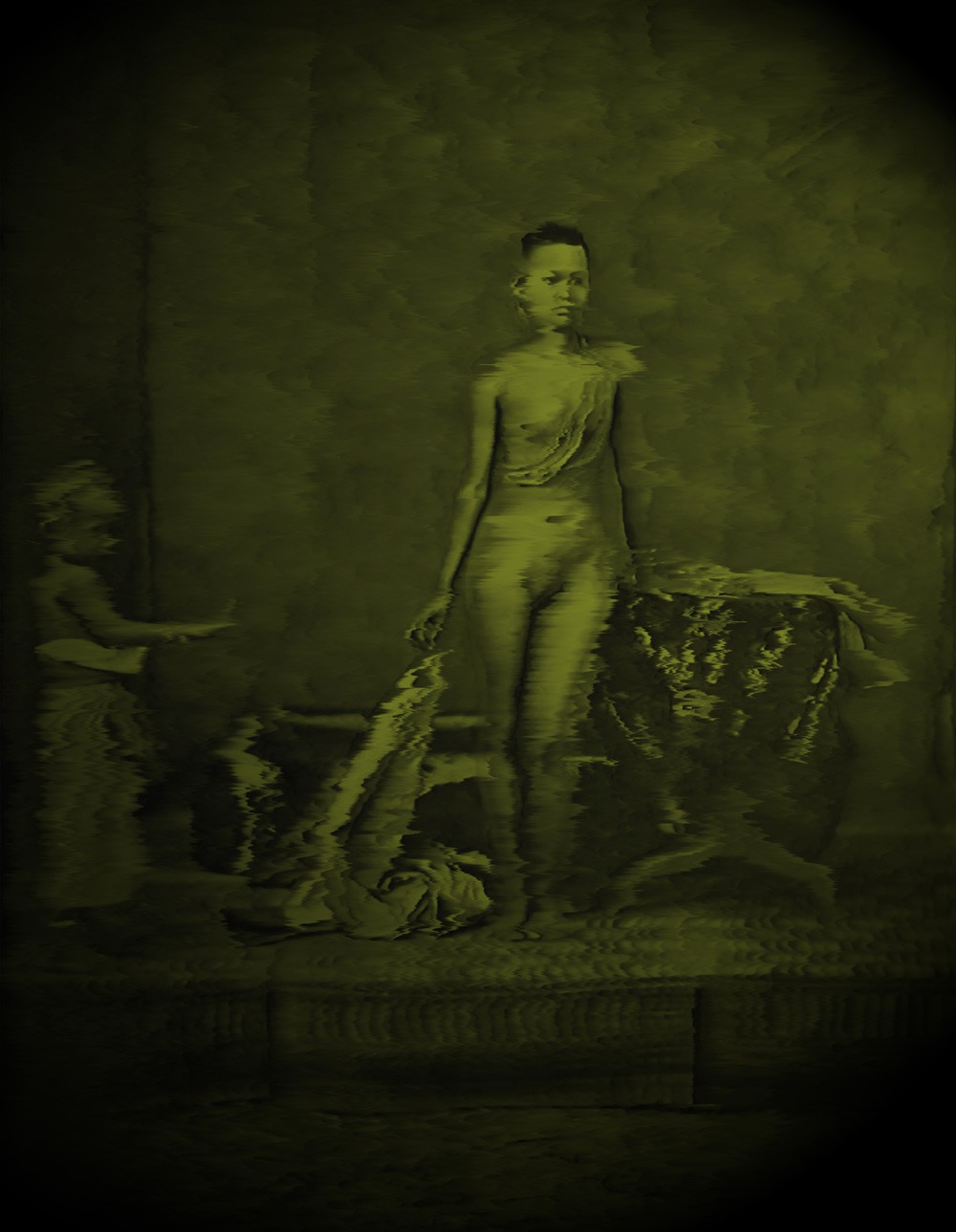 The opium smoking white elephant, Young girl with little boy The opium smoking white elephant, Young girl with little boy
