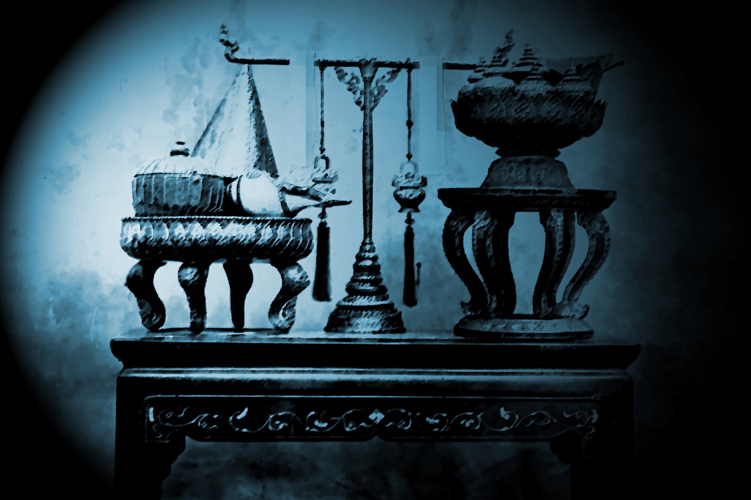 The opium smoking white elephant, Royal Perfume Table The opium smoking white elephant, Royal Perfume Table