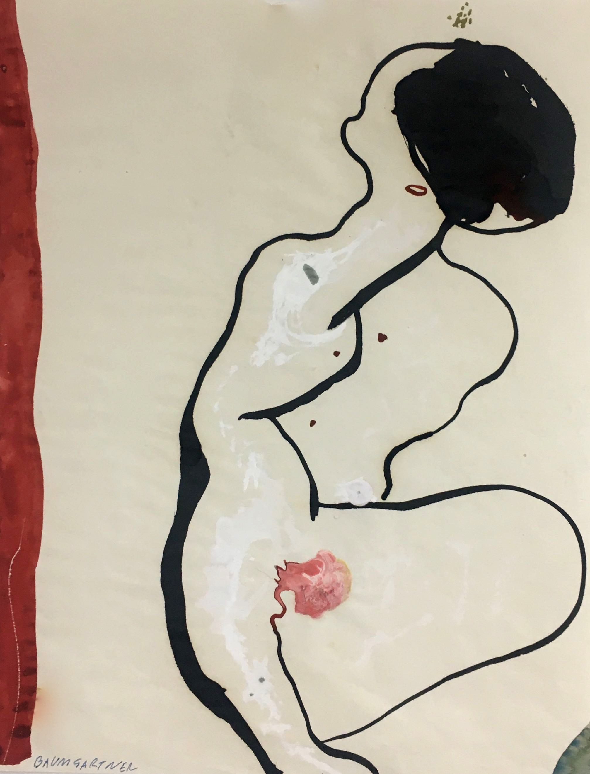 Fritz Baumgartner, Nu rouge Red Nude Lady Fritz Baumgartner, Nu rouge Red Nude Lady