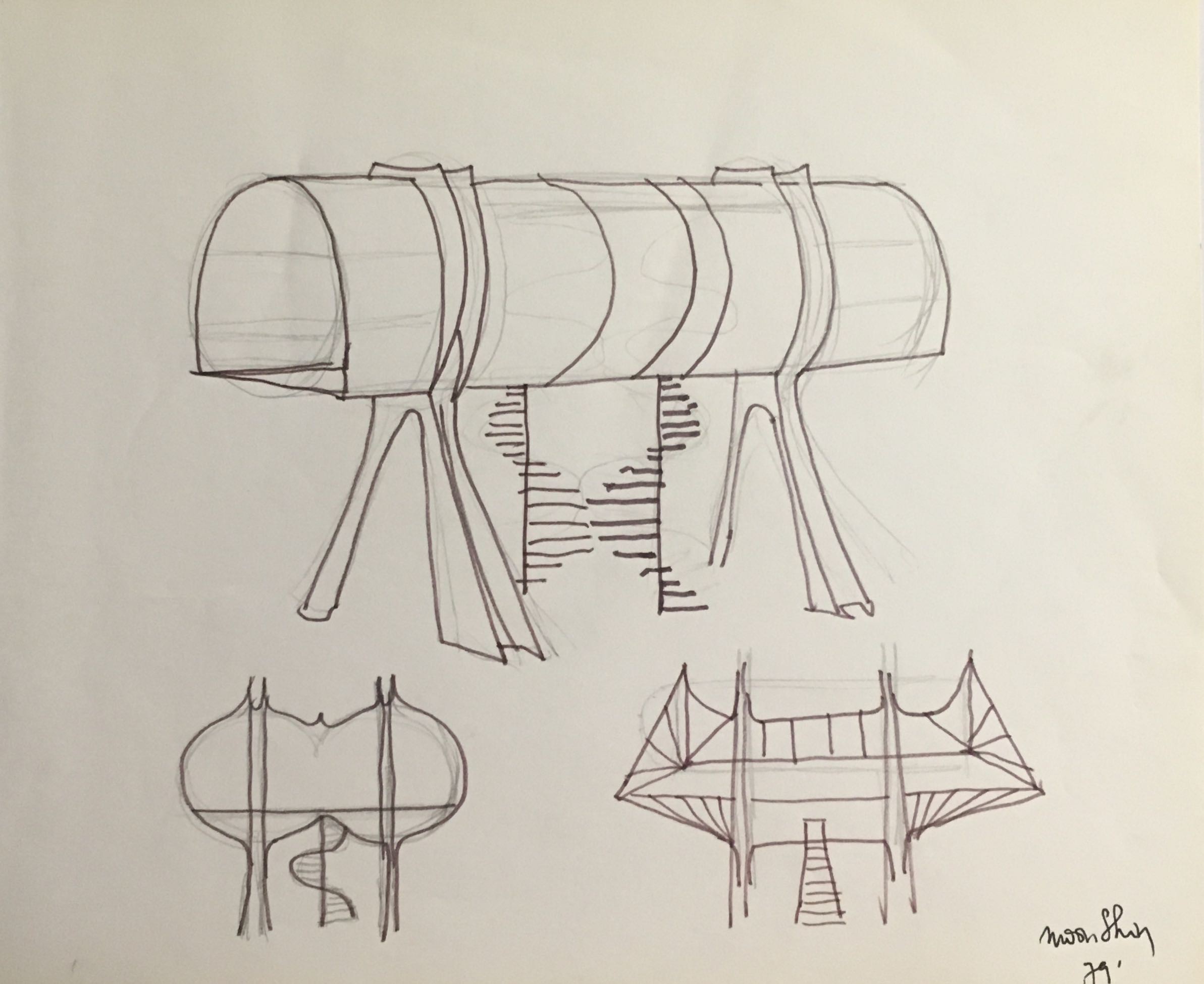 Moon Shin, Moon Shin Museum Project 1979 Dessin Drawing MMCA Museum Modern Contemporary Art Moon Shin, Moon Shin Museum Project 1979 Dessin Drawing MMCA Museum Modern Contemporary Art