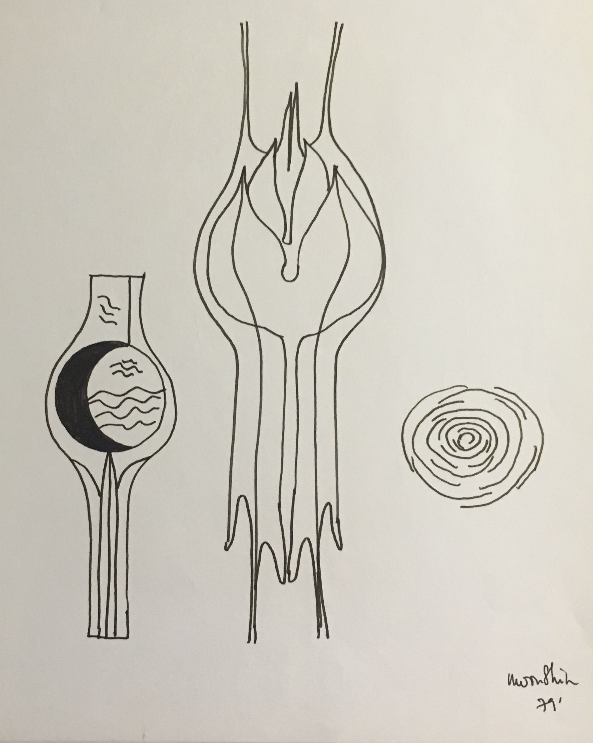 Moon Shin, Black Water Sculpture Noir et Eau BARCARES 1971 Moon Shin, Black Water Sculpture Noir et Eau BARCARES 1971
