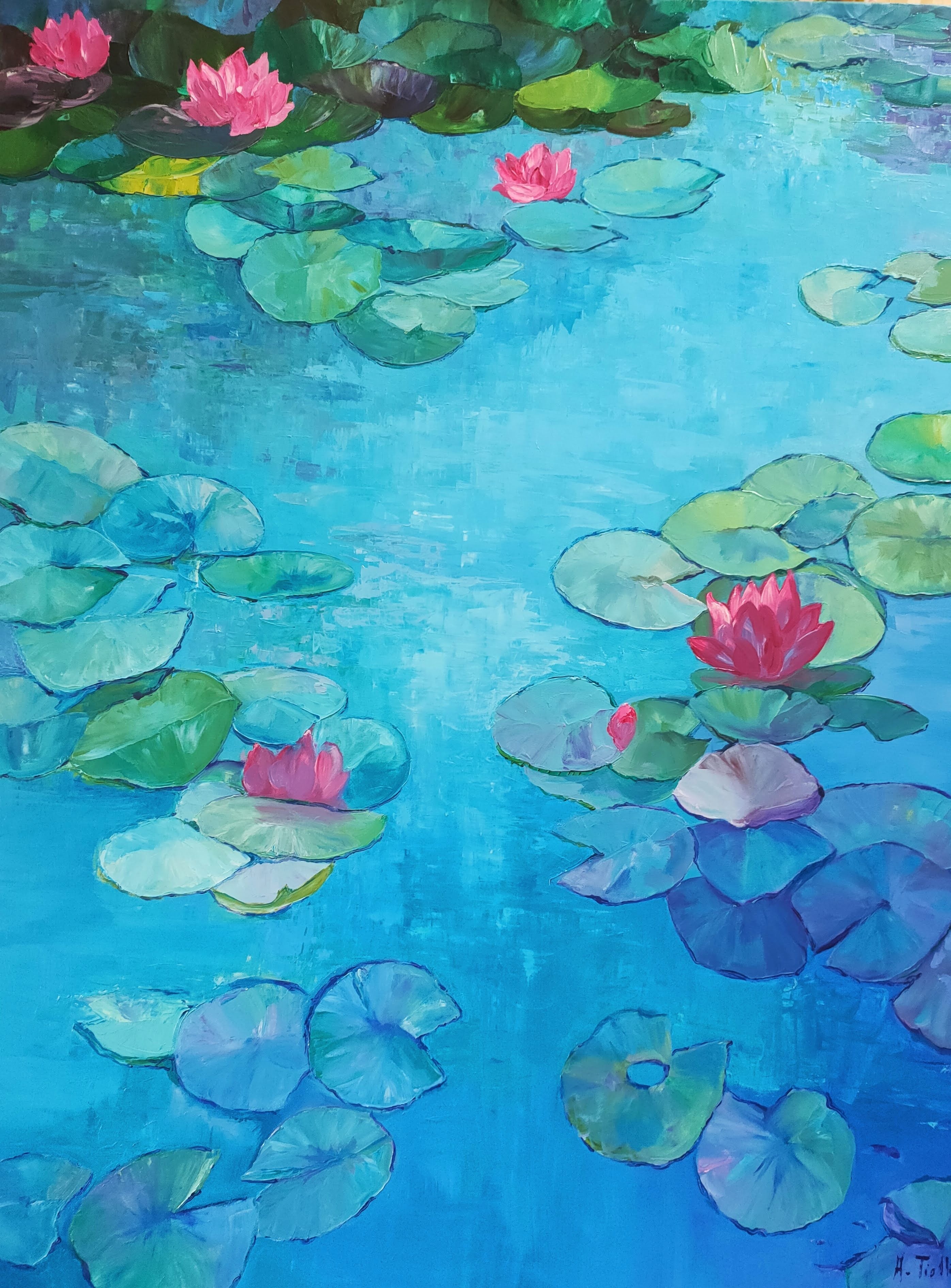 Agnès Tiollier, Hommage à Monet II Agnès Tiollier, Hommage à Monet II