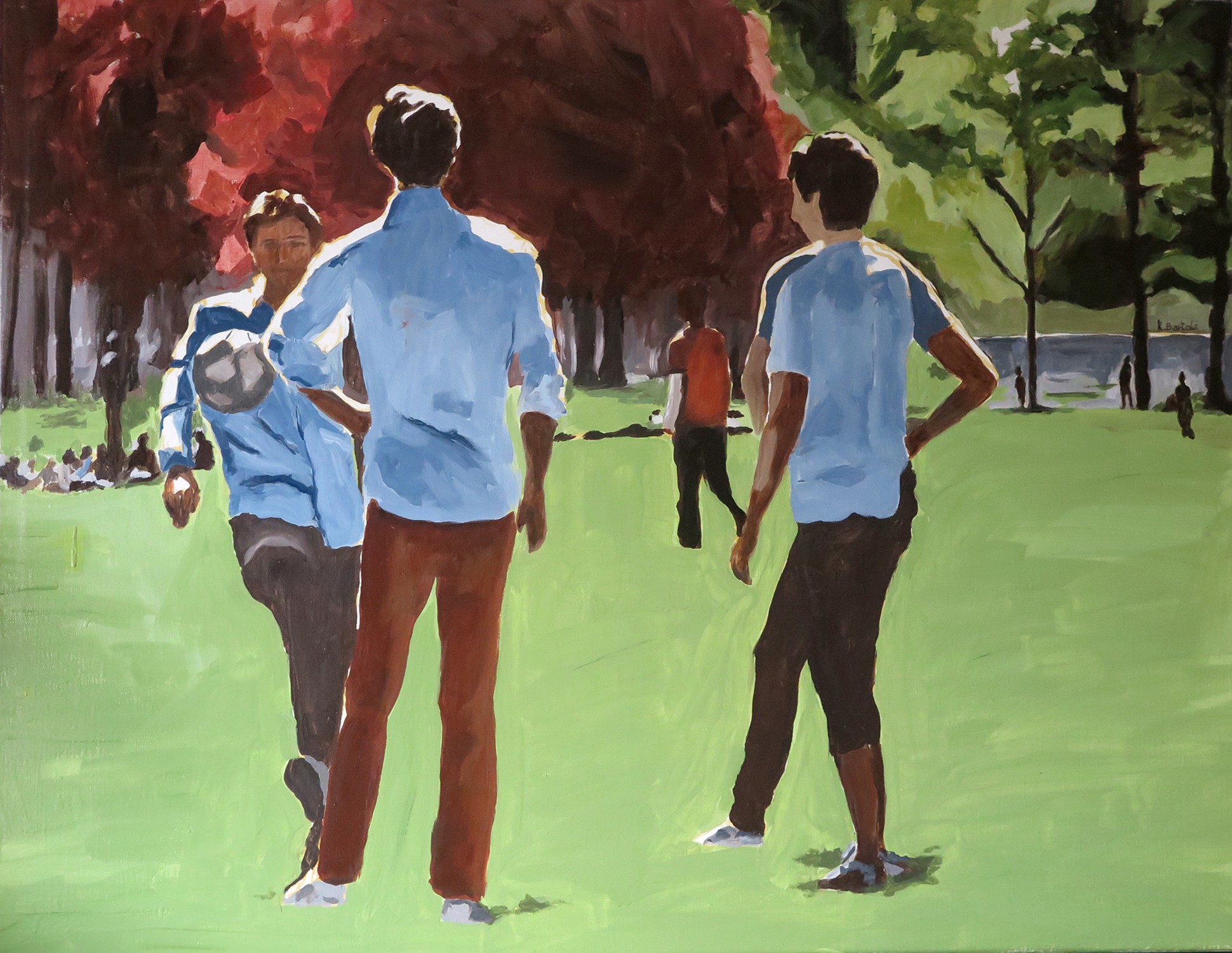 Karine Bartoli, Joueurs de foot Bois de Boulogne Karine Bartoli, Joueurs de foot Bois de Boulogne