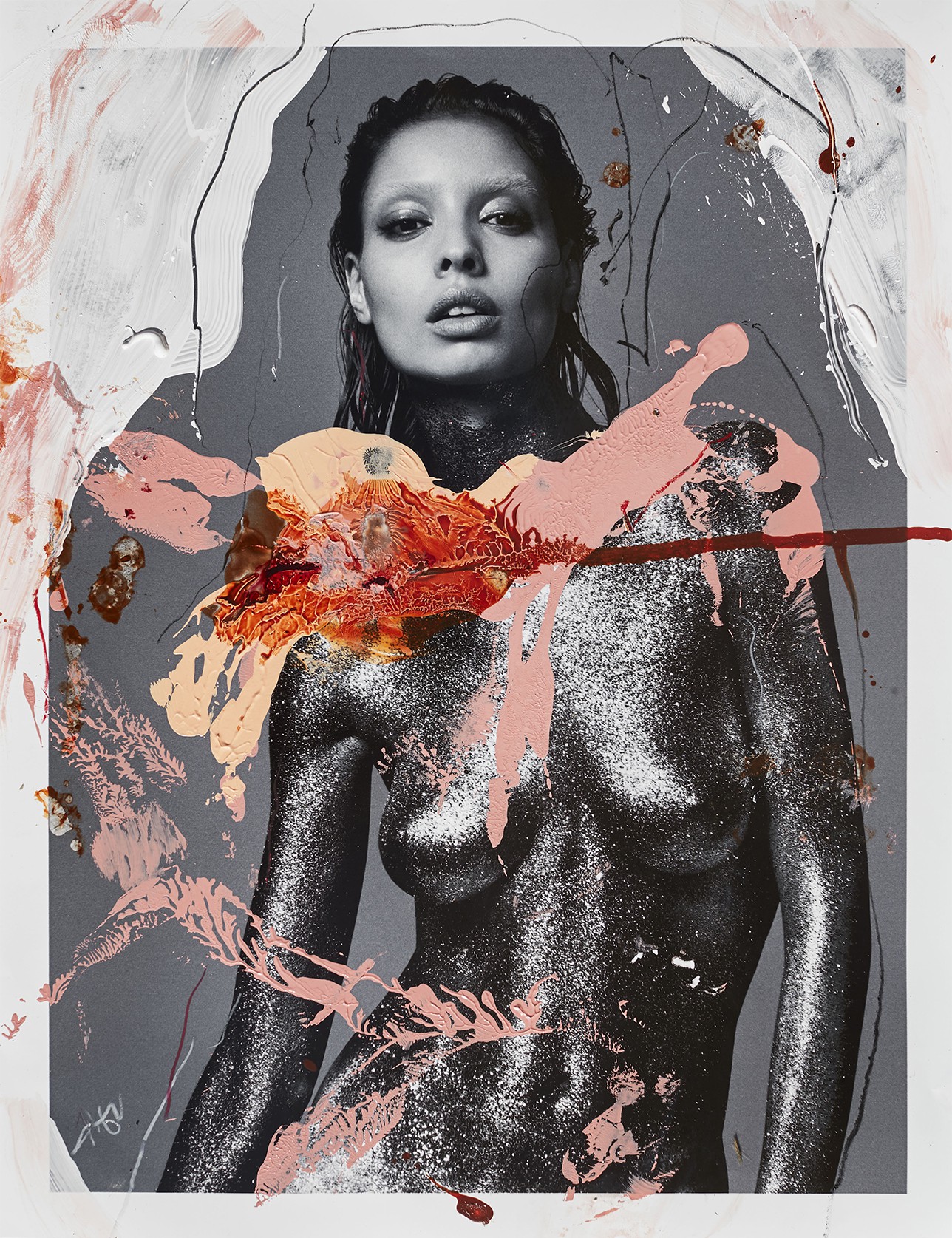 Hunter & Gatti, Fuscae II. Photography intervened by the artists. Hunter & Gatti, Fuscae II. Photography intervened by the artists.