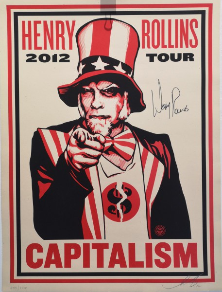 Shepard Fairey (Obey), Henry Rollins Tour 2012 Shepard Fairey (Obey), Henry Rollins Tour 2012
