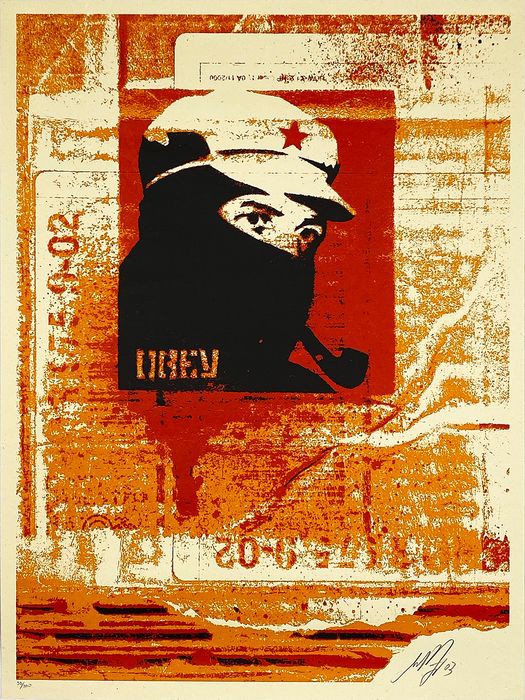 Shepard Fairey (Obey), Marcos Stencil Shepard Fairey (Obey), Marcos Stencil