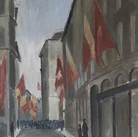 Peinture, Fête de la Restauration du 31 décembre, Genève, Eugène Louis Martin