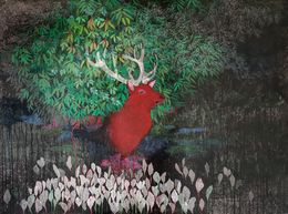 Painting, Dissimulation V, Cécile Duchêne-Malissin