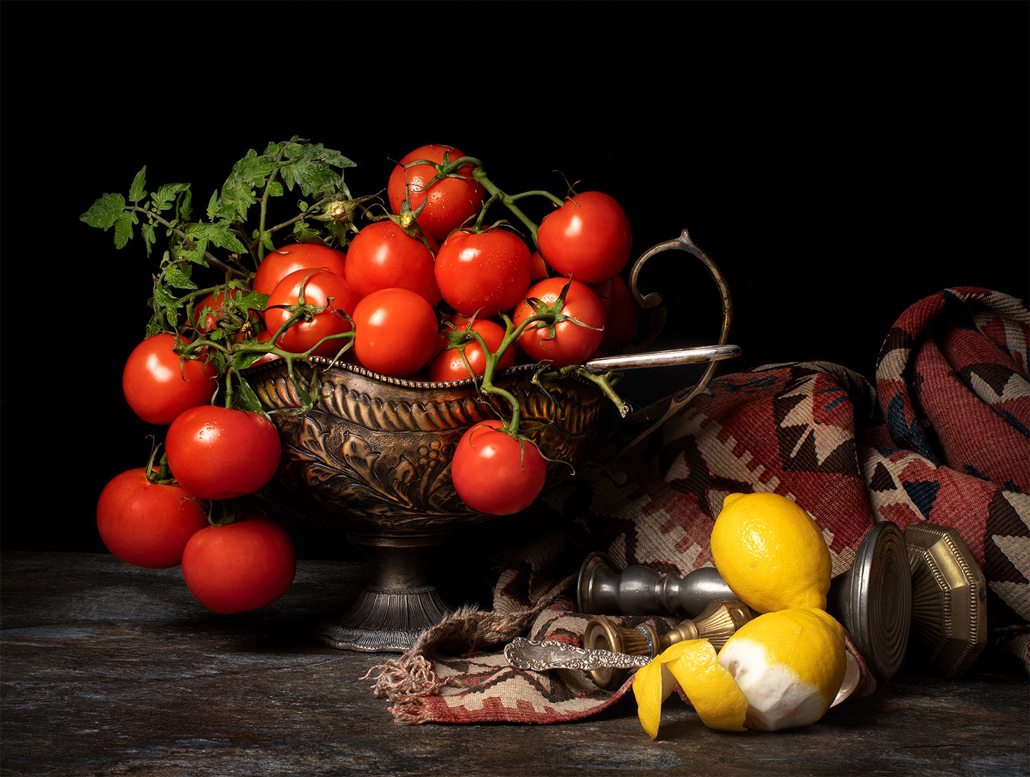 Dora Franco, Tomates con Limones. From Bodegon series Dora Franco, Tomates con Limones. From Bodegon series