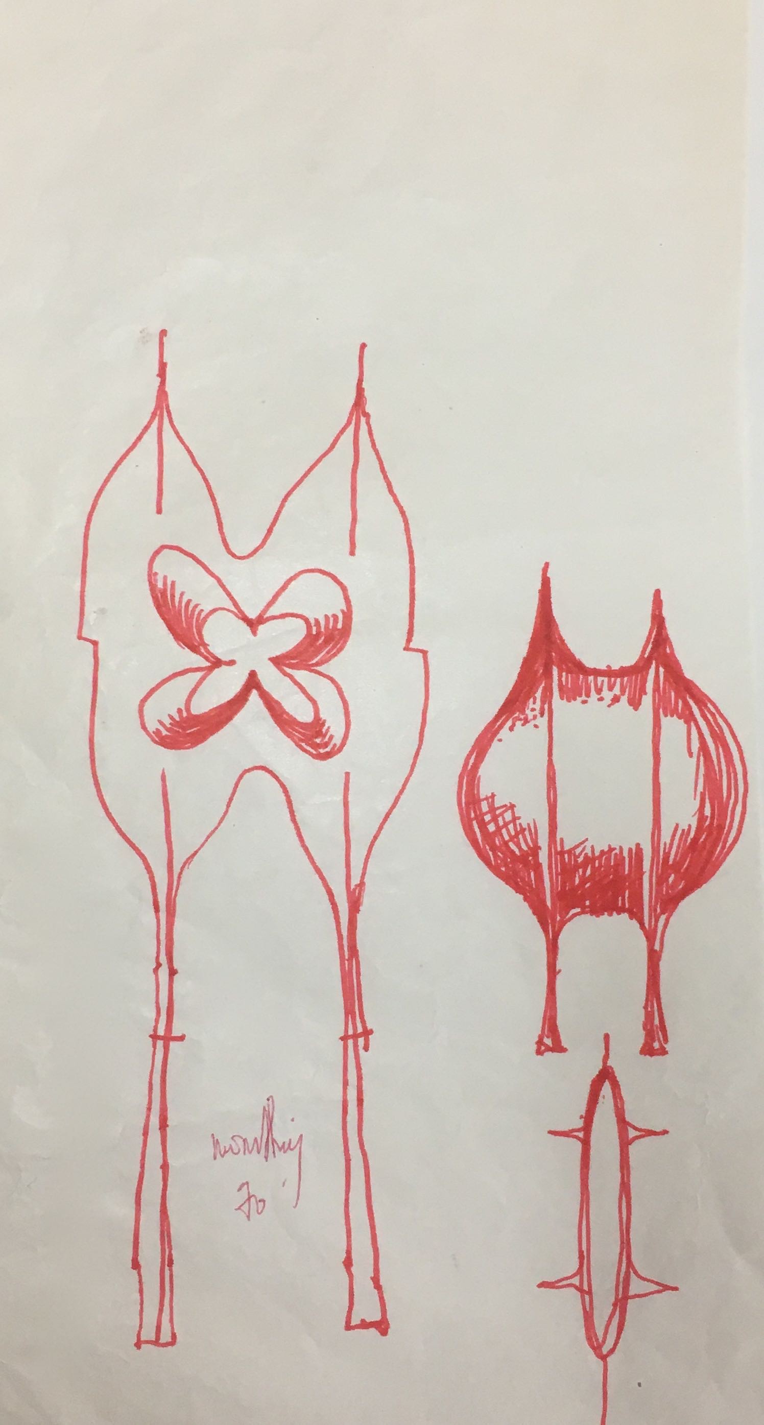 Moon Shin, Moon Shin Barcarès 2 Red Sculptures 1970 Collection MMCA Museum Modern Contemporary Art Seoul South Korea Moon Shin, Moon Shin Barcarès 2 Red Sculptures 1970 Collection MMCA Museum Modern Contemporary Art Seoul South Korea