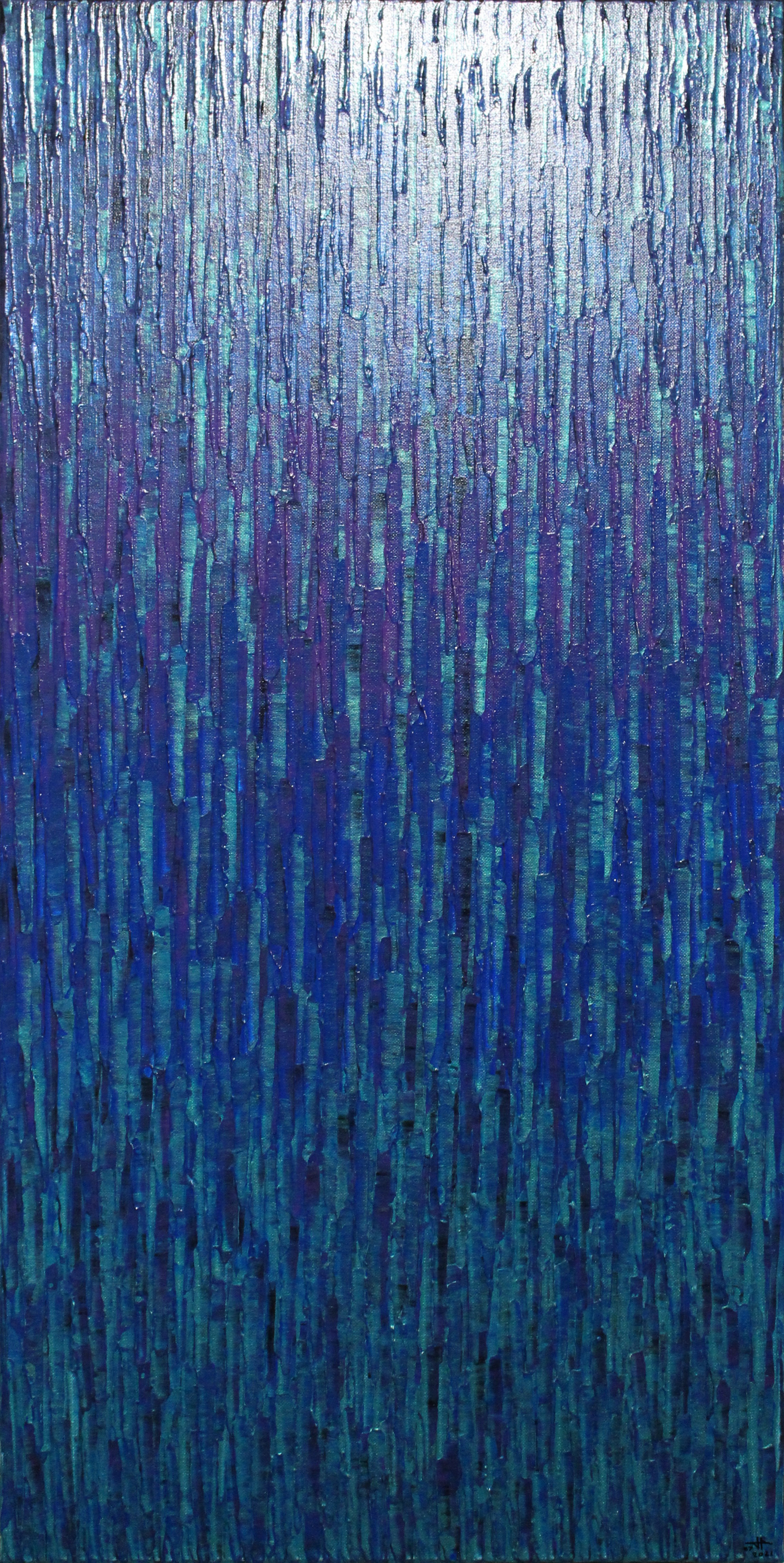 Jonathan Pradillon, Matrice bleue violette iridescente Jonathan Pradillon, Matrice bleue violette iridescente