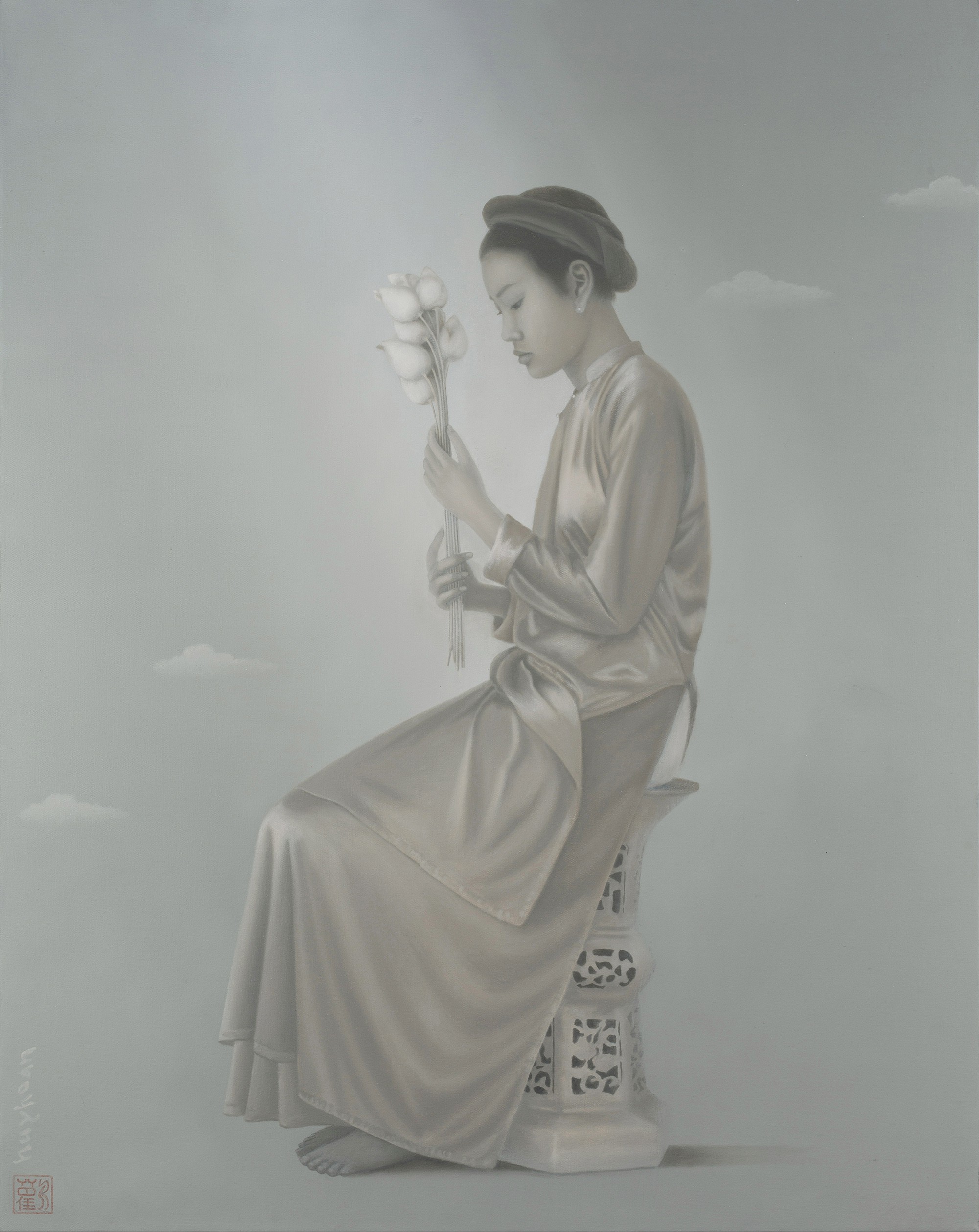 Tran Huy Hoan, Woman With Lotus Tran Huy Hoan, Woman With Lotus