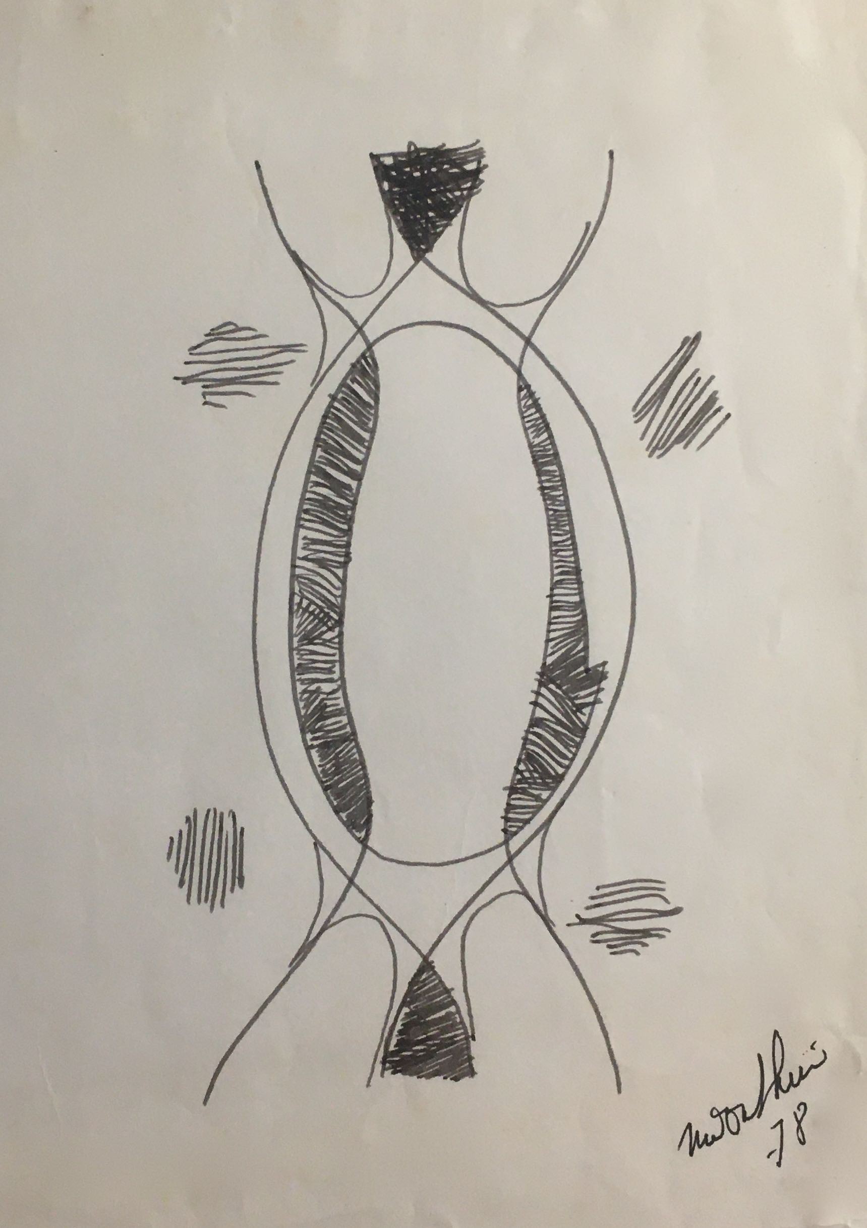 Moon Shin, Black Abstract Sculpture 1978 Moon Shin, Black Abstract Sculpture 1978
