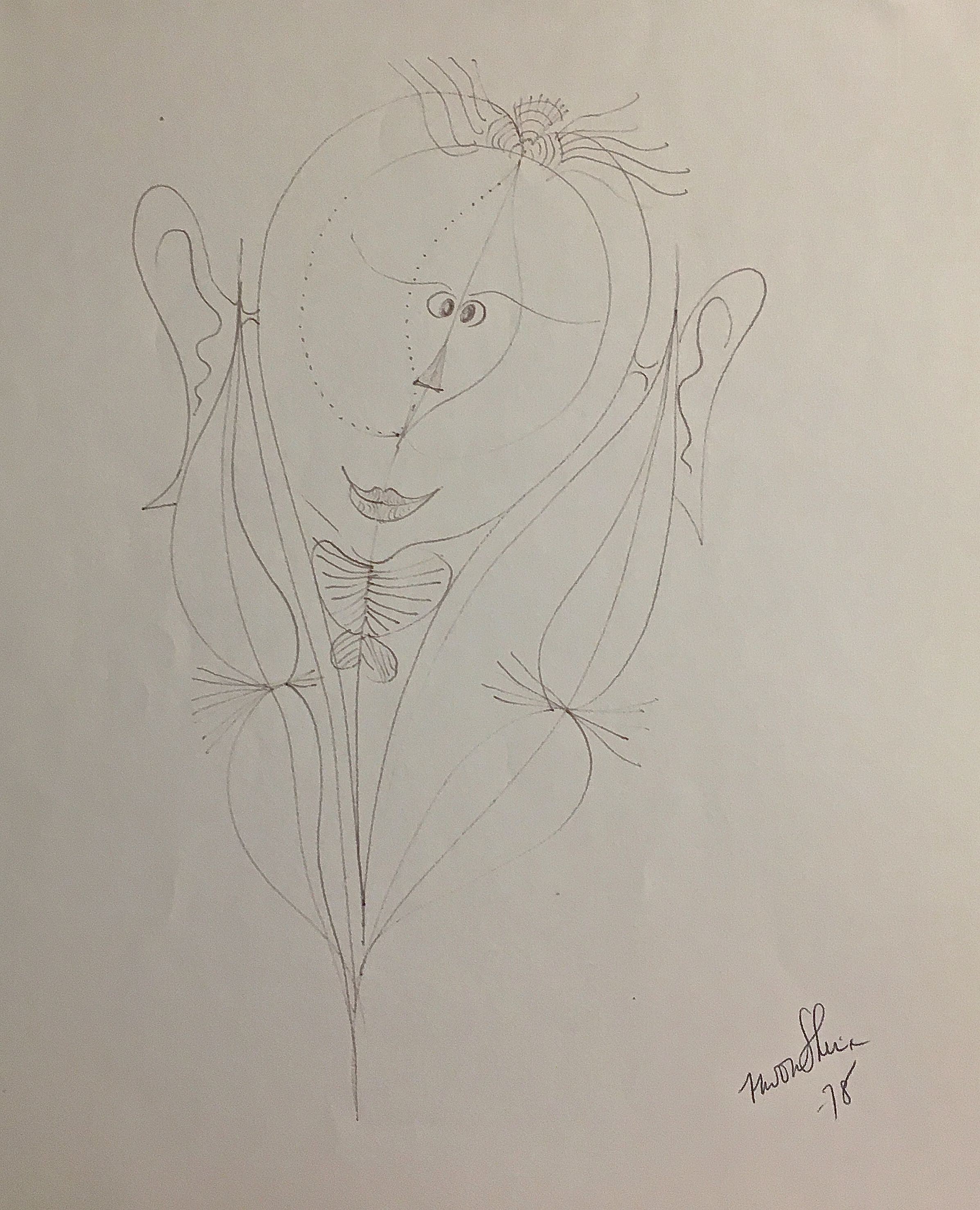 Moon Shin, Sculpture Portrait in Black 1978 Moon Shin, Sculpture Portrait in Black 1978