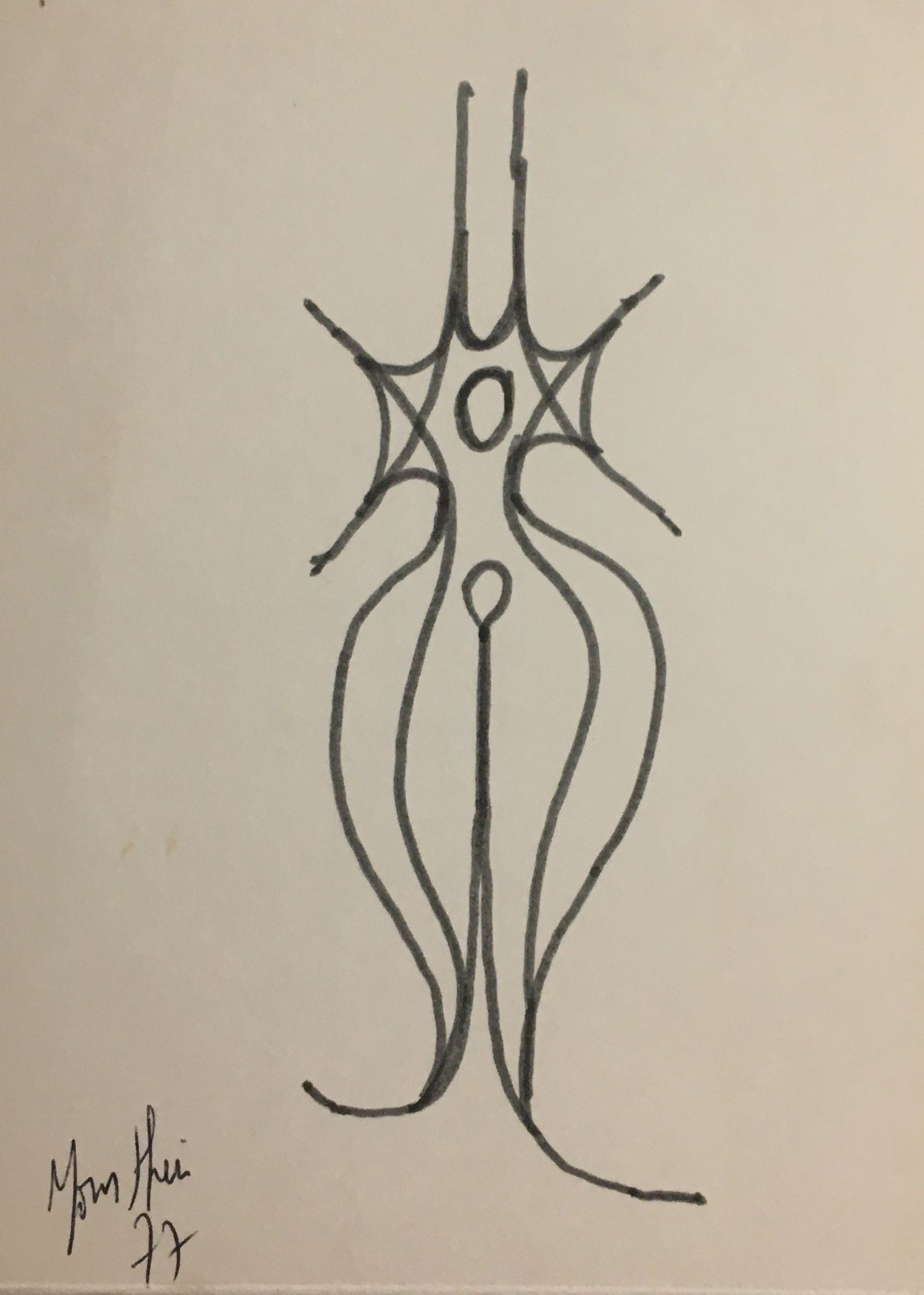 Moon Shin, Sculpture Nude Lady in Black 1977 Moon Shin, Sculpture Nude Lady in Black 1977