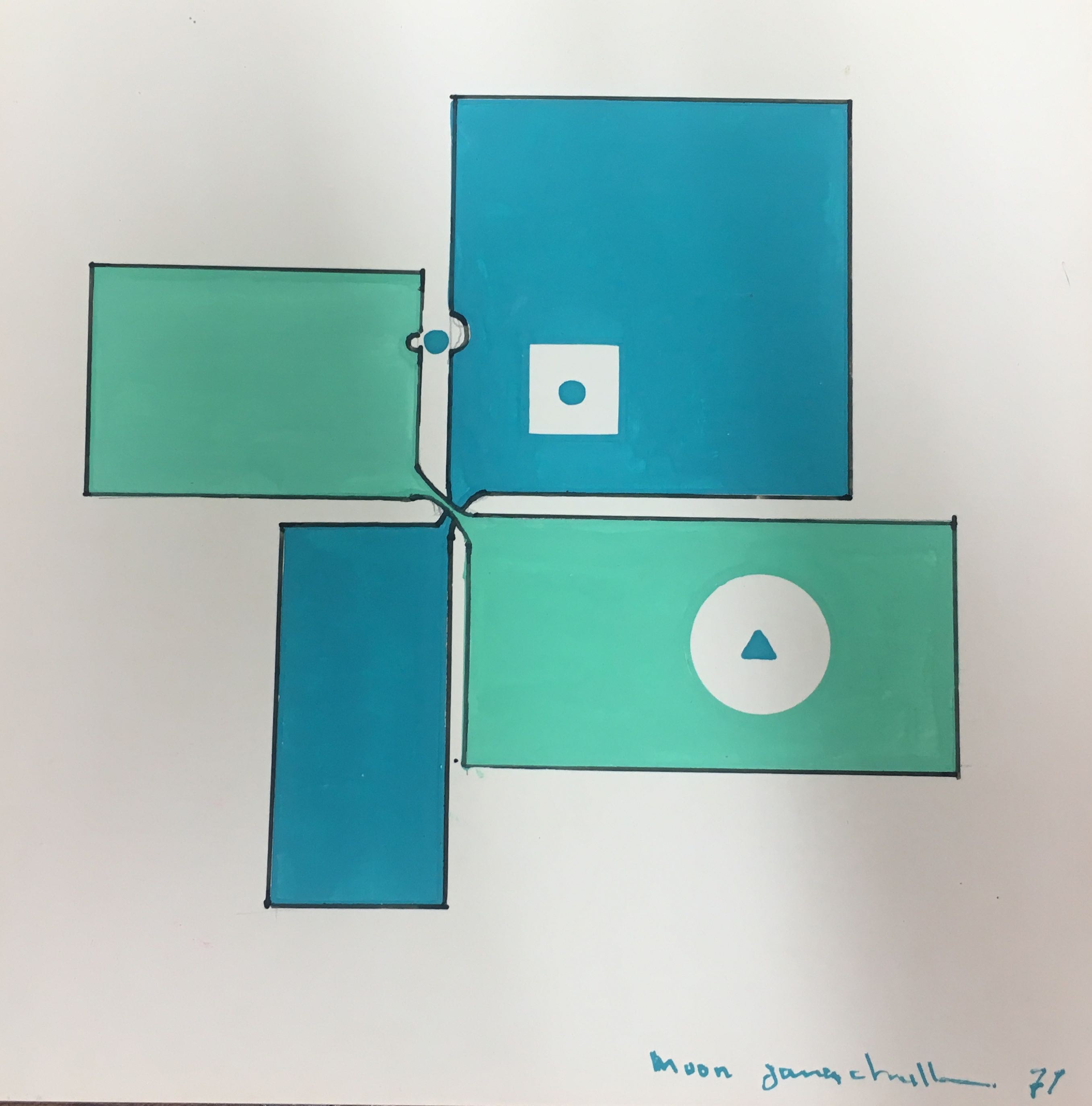 Moon JANG CHULL, 1971 Abstraction Moon JANG CHULL, 1971 Abstraction