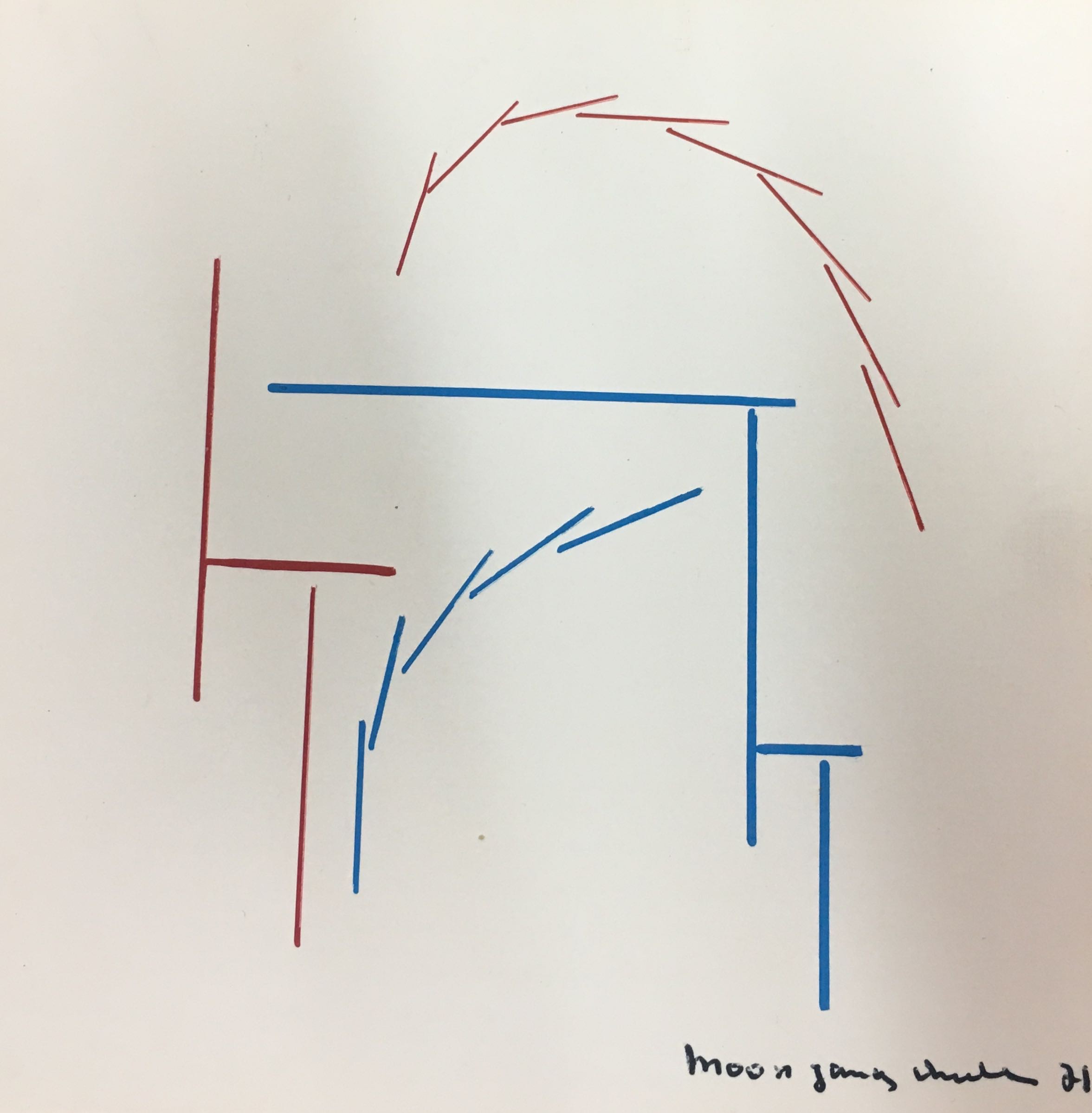 Moon JANG CHULL, Abstraction 1971 Moon JANG CHULL, Abstraction 1971