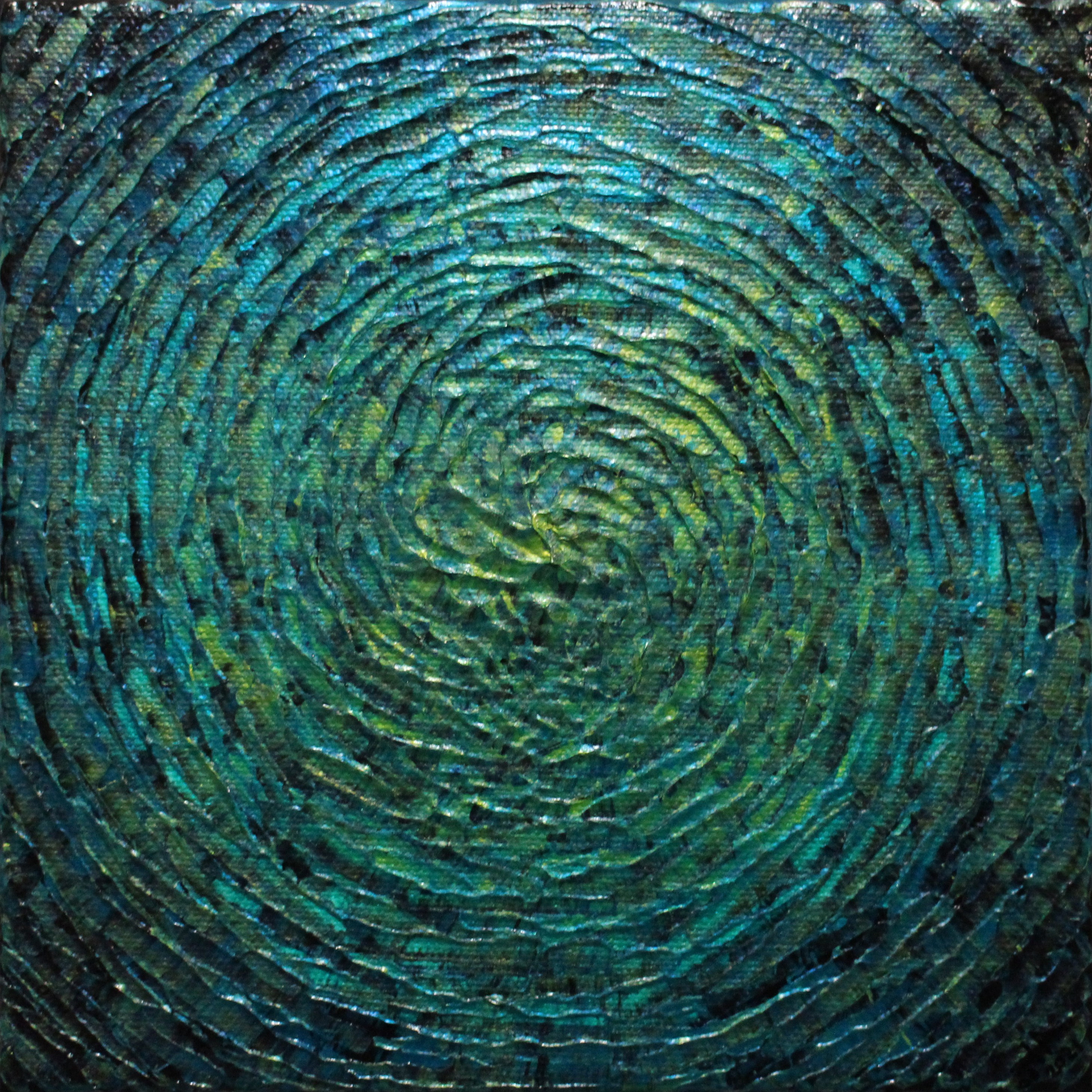 Jonathan Pradillon, Petit éclat vert bleu iridescent Jonathan Pradillon, Petit éclat vert bleu iridescent