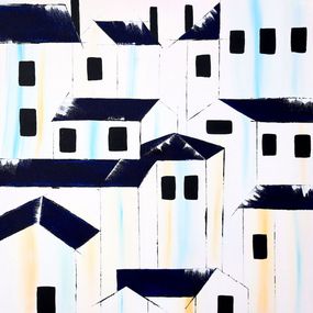 Gemälde, Blur roofs 21, Poonam Choudhary