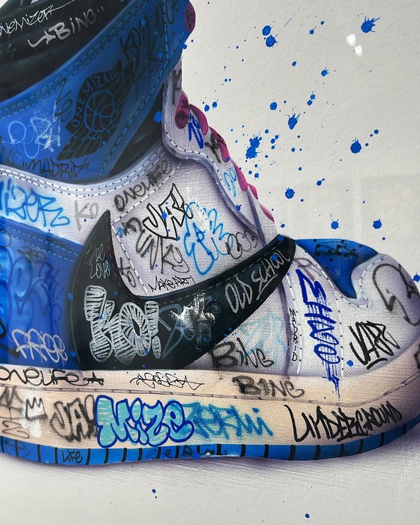 Kaws Custom Shoes For Air Force 1 White Graffiti Hand Painted Art