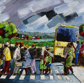 Pintura, Zebra crossing, Samuel Njuguna Njoroge