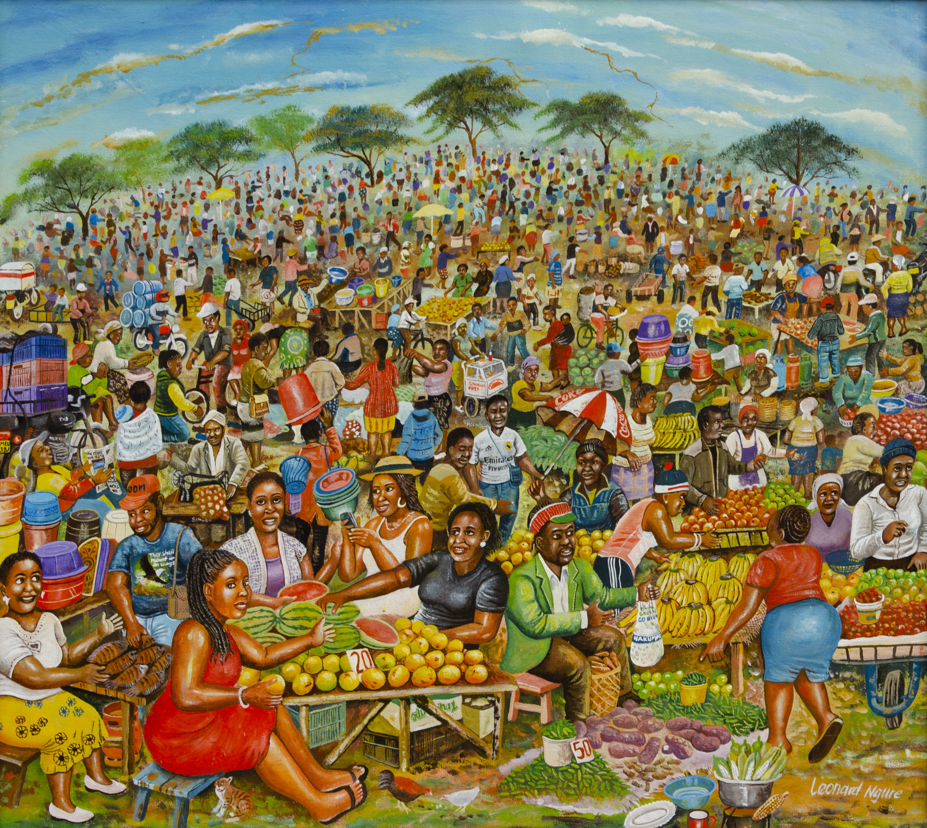 Leonard Ngure, Fruit market in Embakasi Leonard Ngure, Fruit market in Embakasi