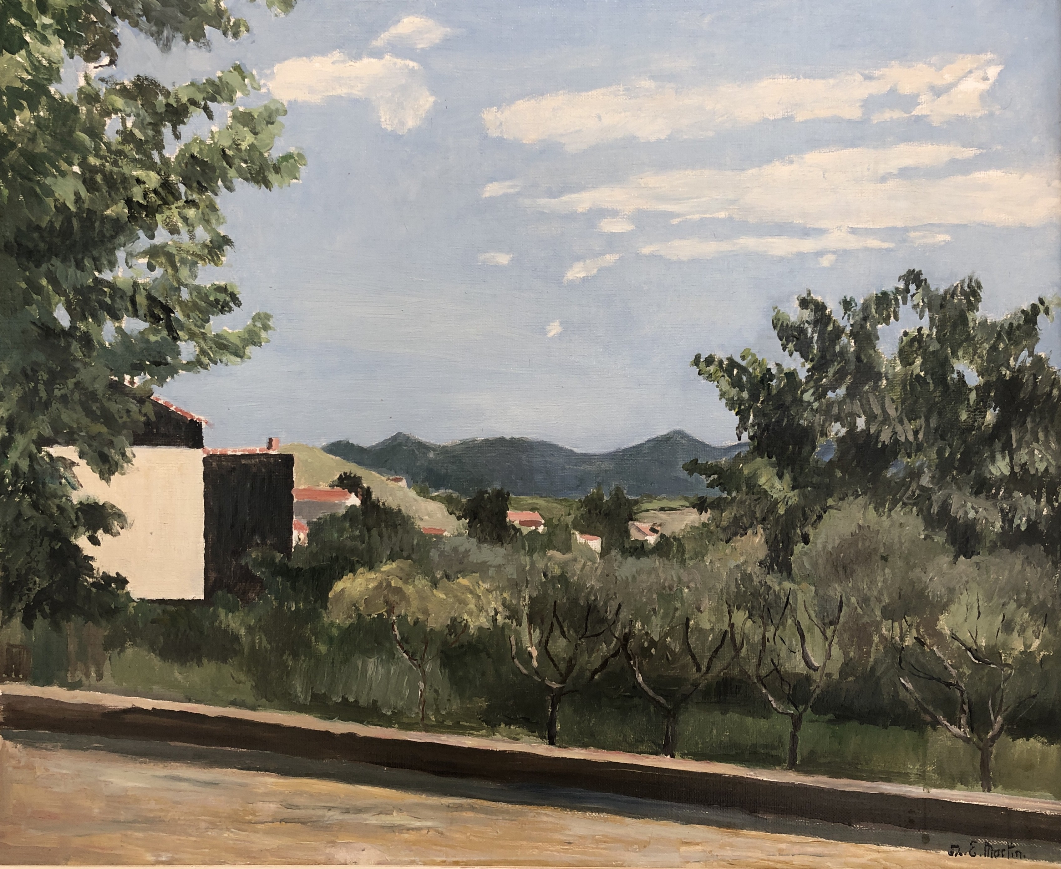 Eugène Louis Martin, Paysage et verger Eugène Louis Martin, Paysage et verger