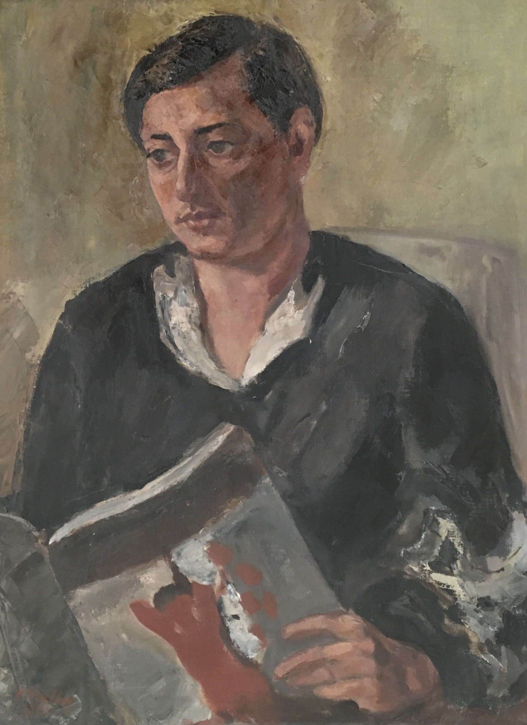Hermann Maltry, Jeune femme à la lecture Hermann Maltry, Jeune femme à la lecture