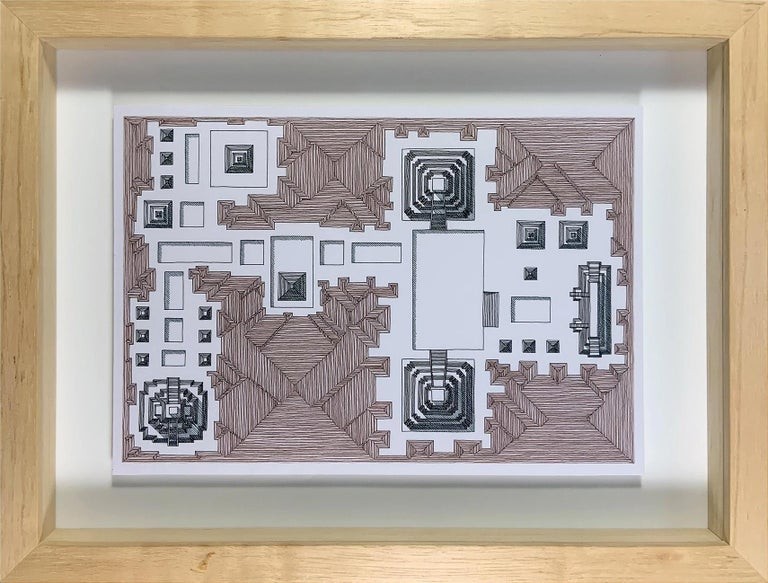 Rodrigo Spinel, Plano Pirámides 2. One of a Kind (Framed) Rodrigo Spinel, Plano Pirámides 2. One of a Kind (Framed)
