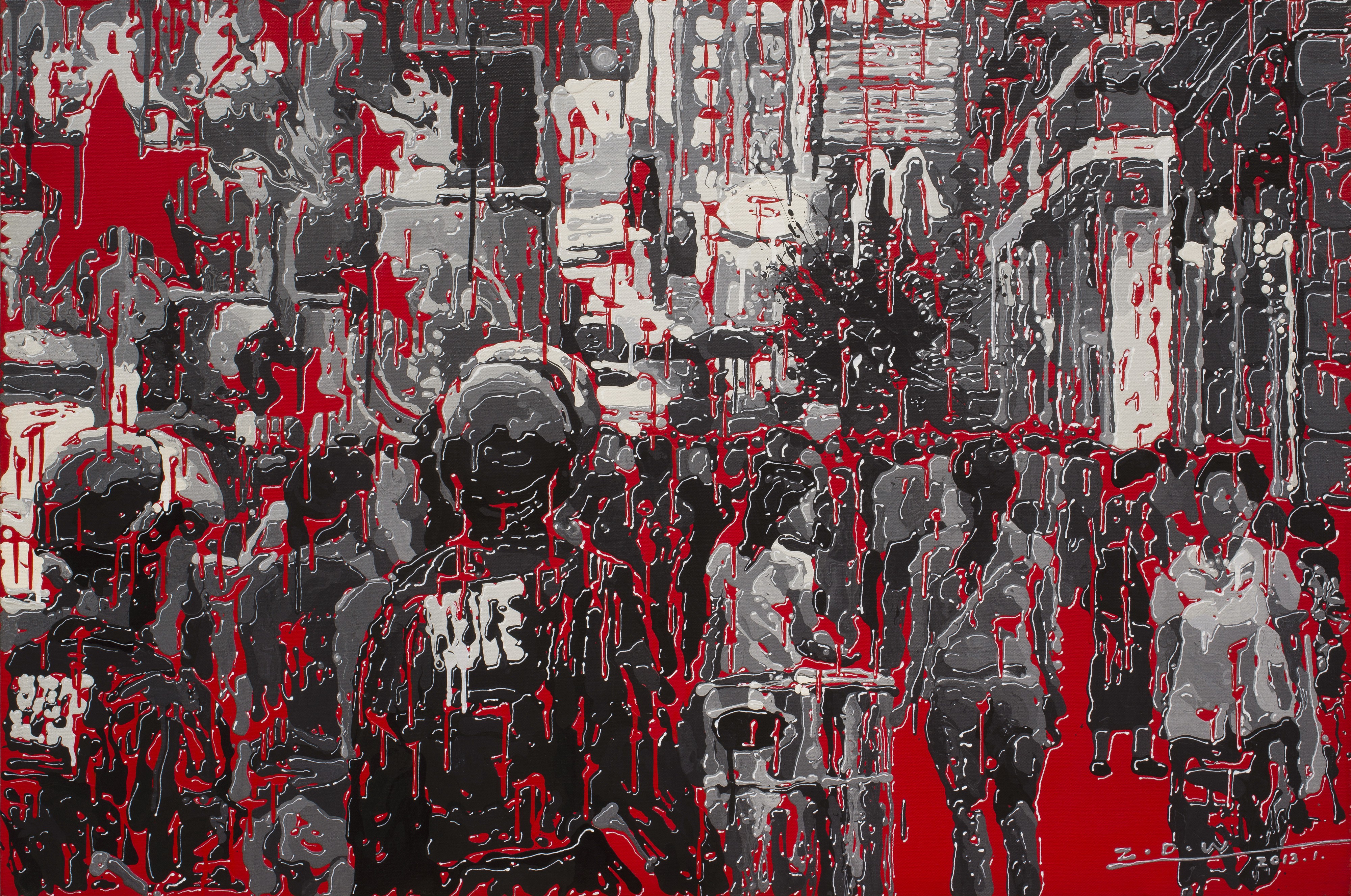 Zhao De-Wei, Urban Landcape Series, Night Market Zhao De-Wei, Urban Landcape Series, Night Market