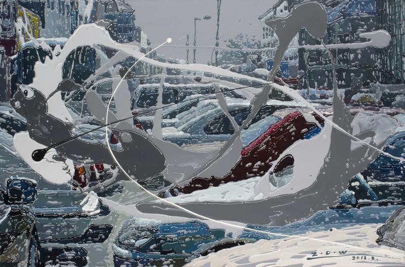 Zhao De-Wei, Urban Landscape Series Parking Lot Zhao De-Wei, Urban Landscape Series Parking Lot