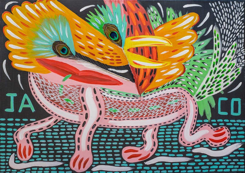 Philippe Jacq, Le coq qui mange la pastèque n'aime pas les pets du renard Philippe Jacq, Le coq qui mange la pastèque n'aime pas les pets du renard