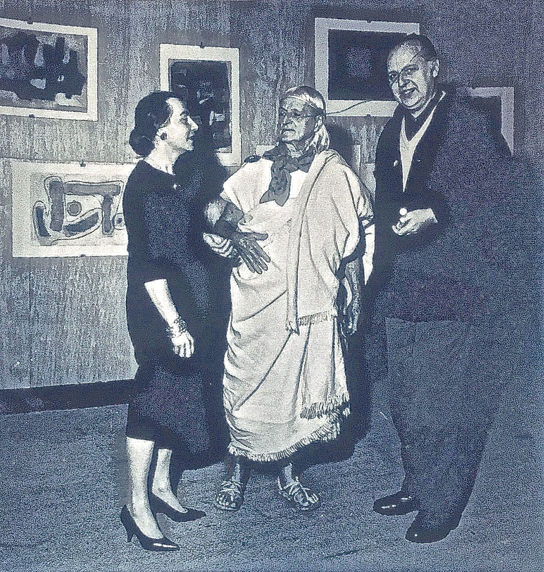Raymond Duncan, 1952 Raymond DUNCAN dans sa galerie Akademia Raymond Duncan, 1952 Raymond DUNCAN dans sa galerie Akademia