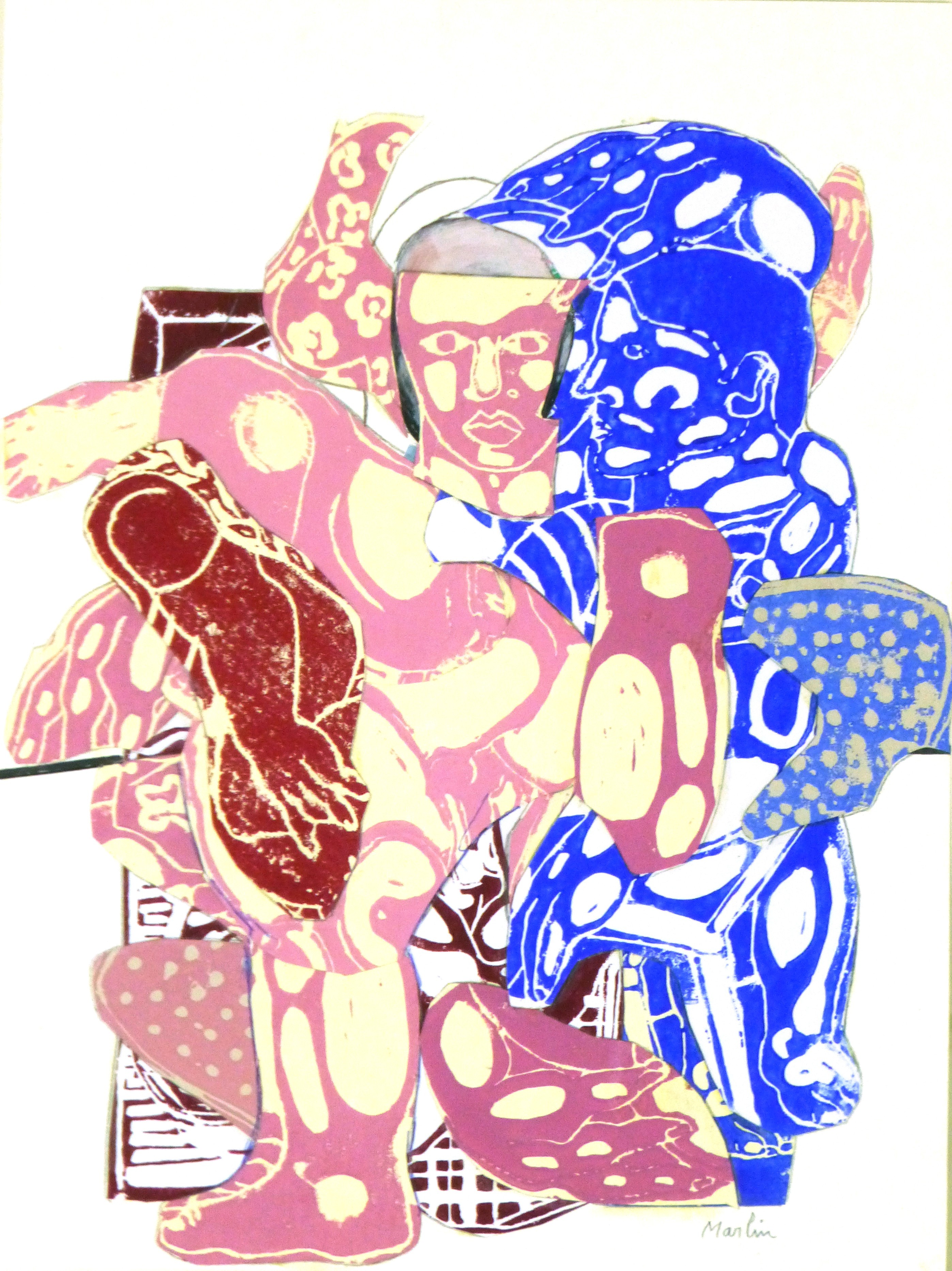 Pascal Marlin, Couple rose et bleu Pascal Marlin, Couple rose et bleu