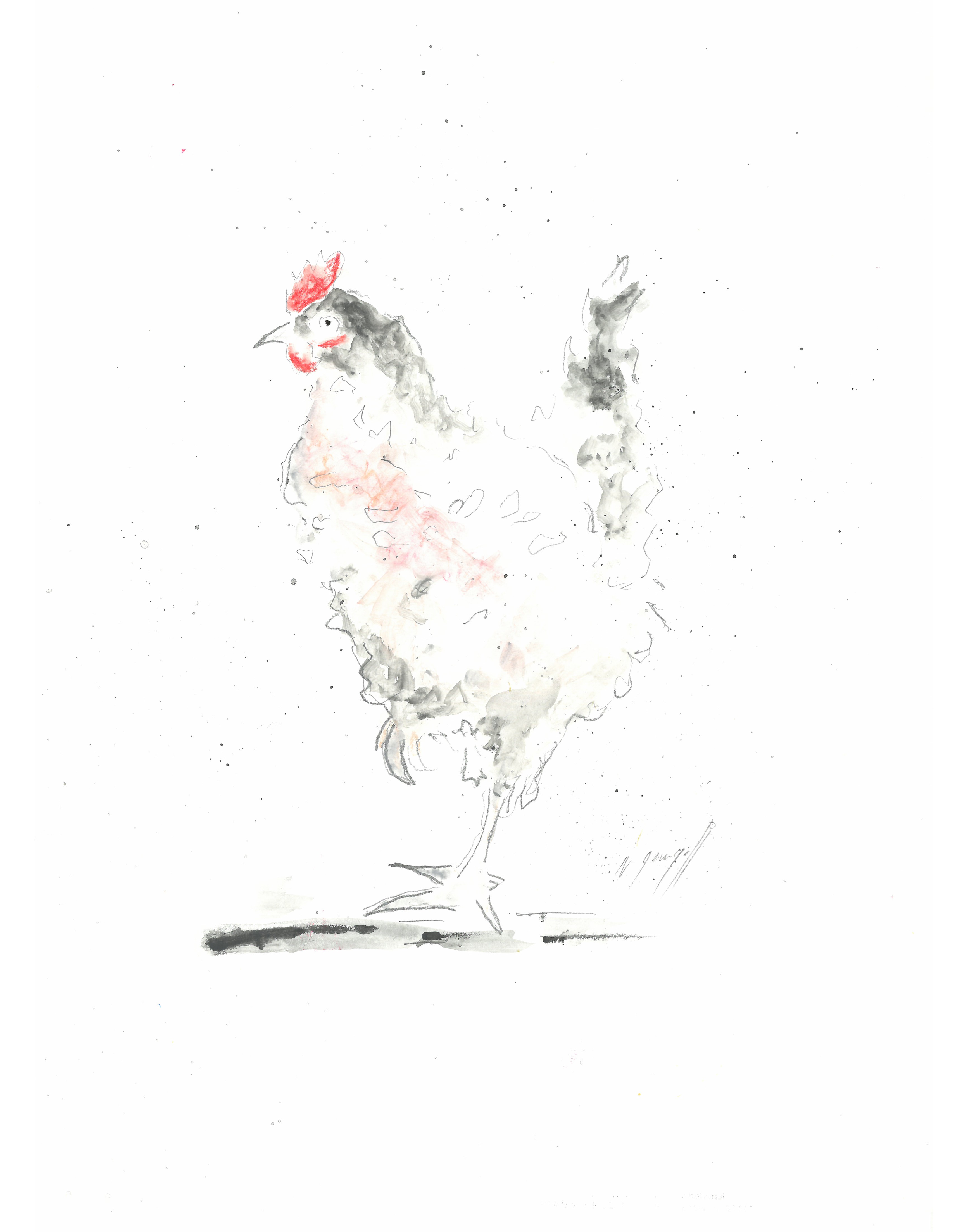 Noël Granger, Poule blanche Noël Granger, Poule blanche