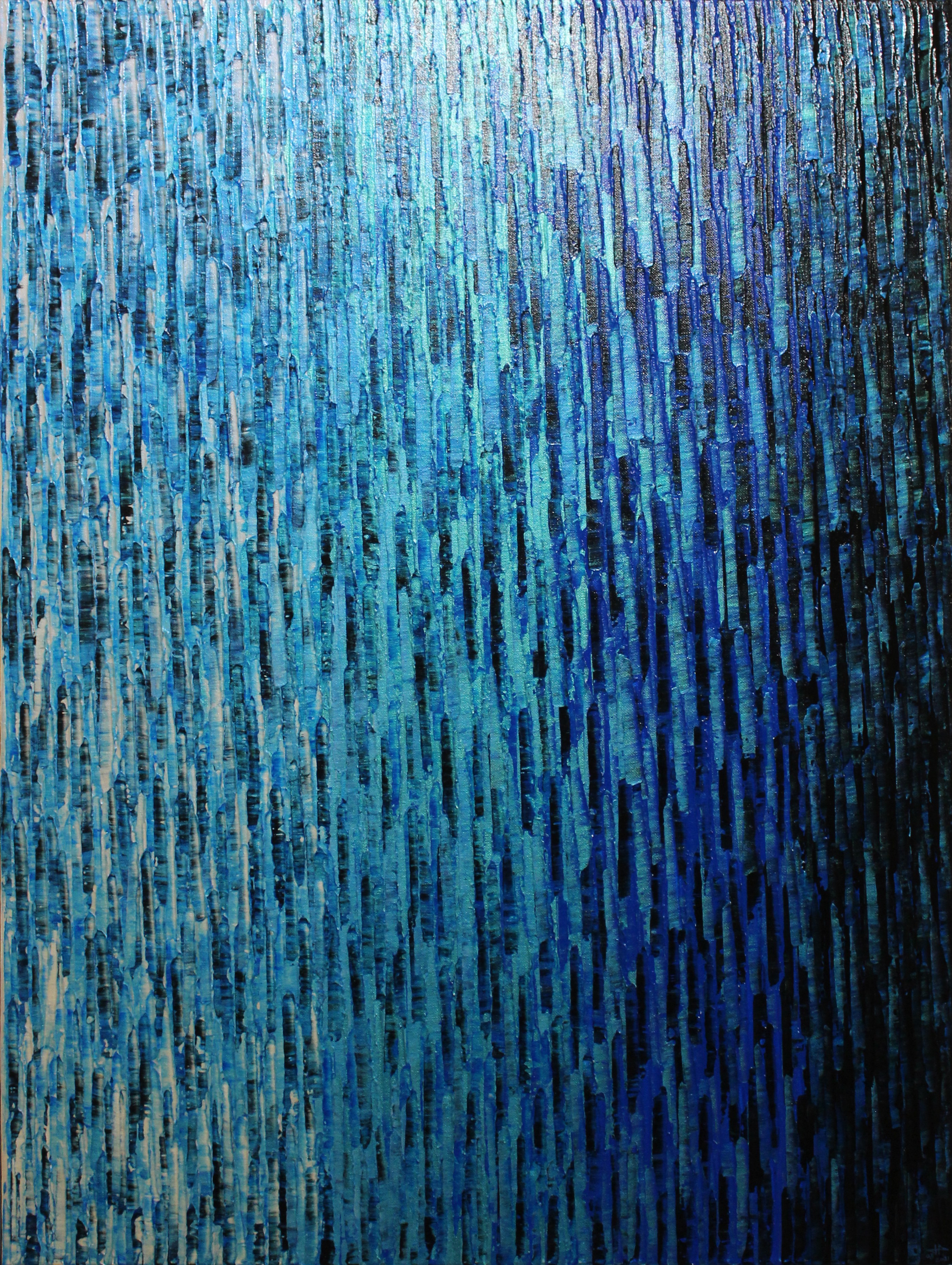Jonathan Pradillon, Grand Fondu Blanc Perlé Bleu Iridescent Jonathan Pradillon, Grand Fondu Blanc Perlé Bleu Iridescent