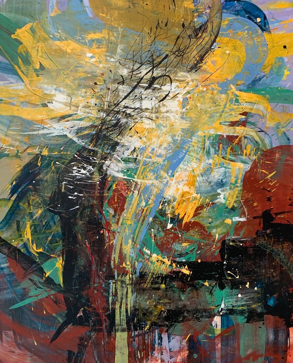 ▷ Abstraction 2 by Monika Rossa, 2021 | Painting | Artsper