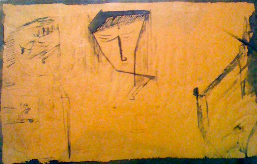 Mohammed Khaïr-Eddine, Self-portrait 1960 AGADIR Autoportrait Mohammed Khaïr-Eddine, Self-portrait 1960 AGADIR Autoportrait